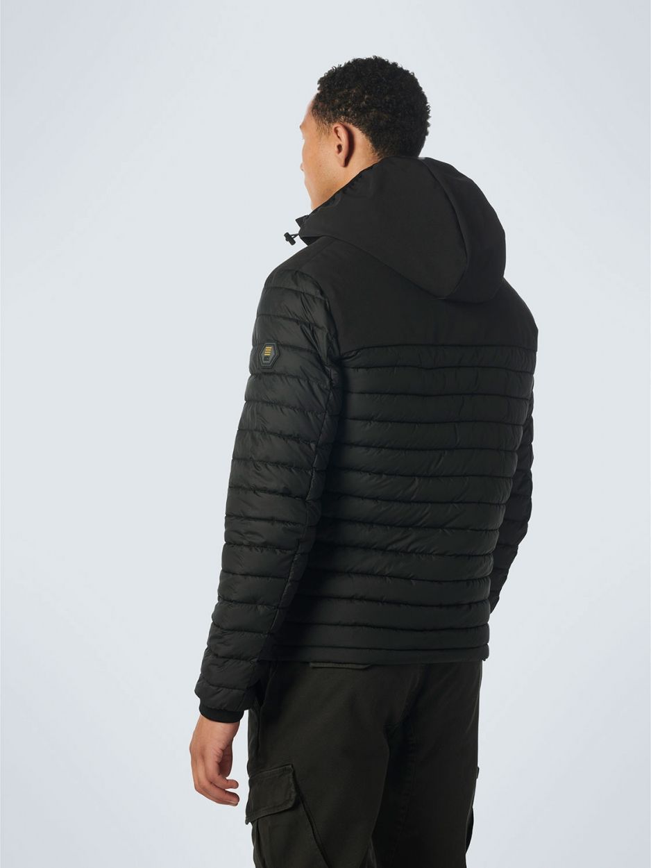 No Excess Jacket Hooded Short Fit Padded Mix Black 020 2900139671028