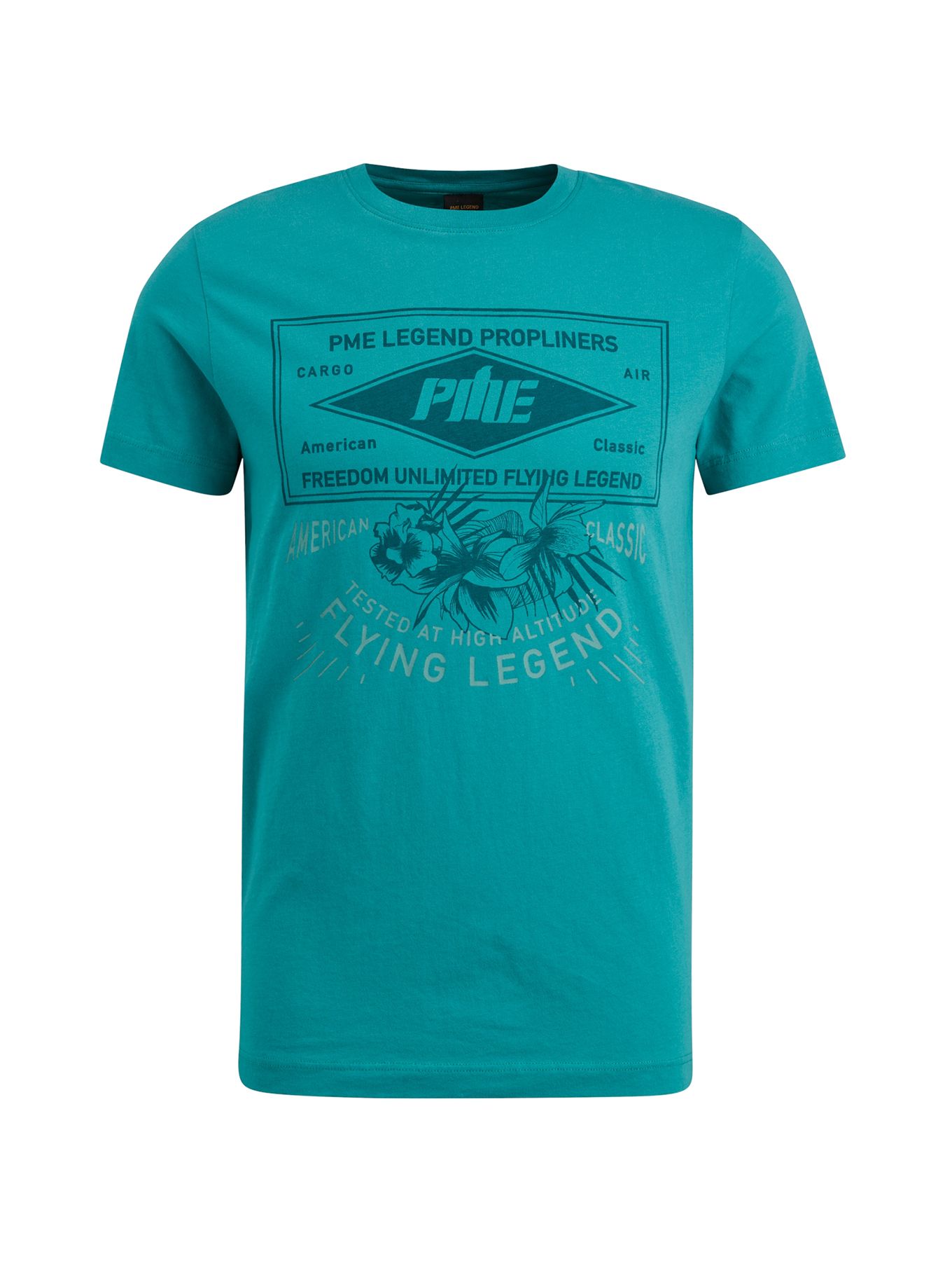 Pme Legend Short sleeve r-neck single jersey Tropical Green 00104304-6033