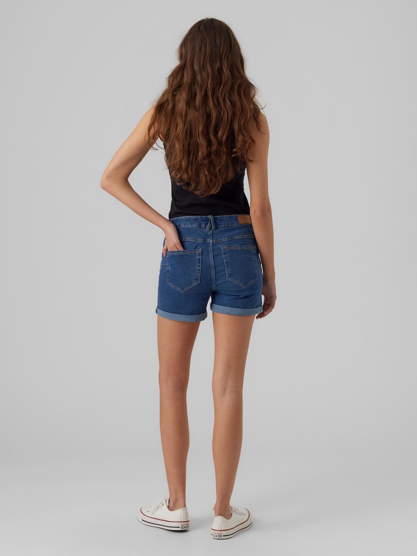 Vero Moda VMLUNA MR FOLD SHORTS MIX GA NOOS Medium Blue Denim 2900139767011