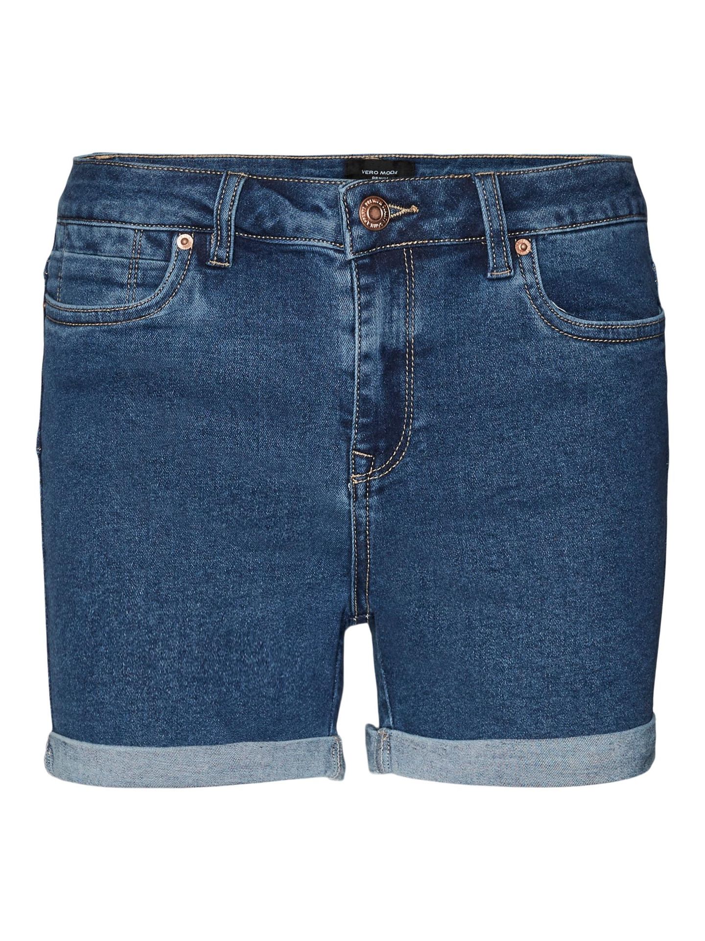 Vero Moda VMLUNA MR FOLD SHORTS MIX GA NOOS Medium Blue Denim 2900139767011
