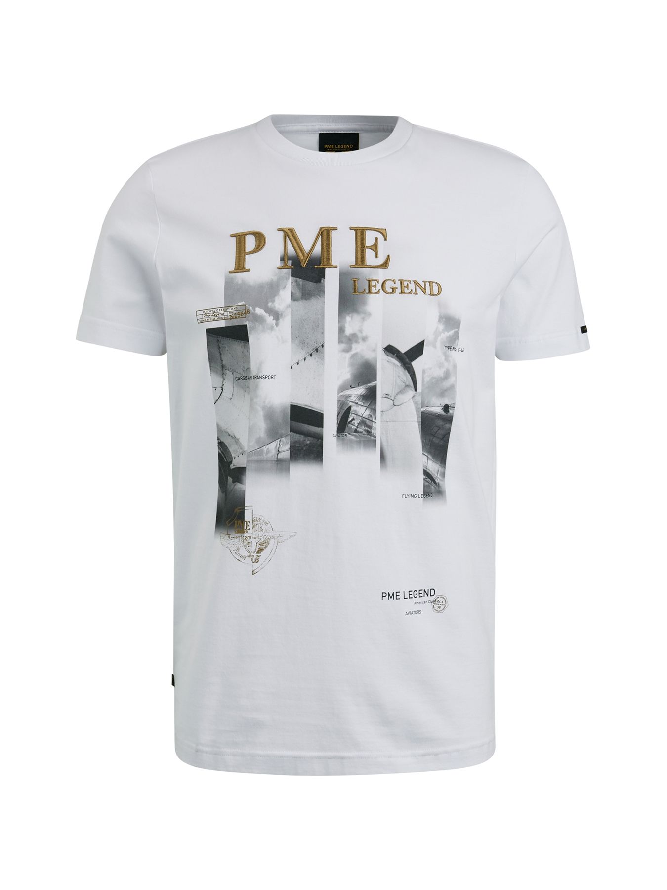 Pme Legend Short sleeve r-neck single jersey Bright White 2900139805034