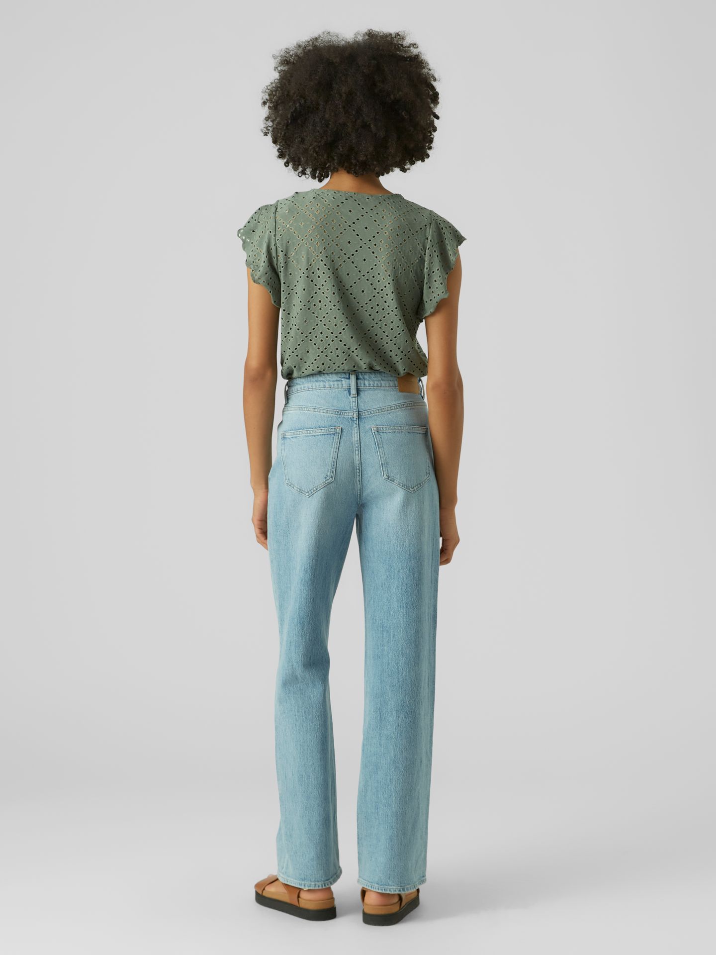 Vero Moda VMTASSA SL FRILL TOP NOOS Laurel Wreath 2900164403014