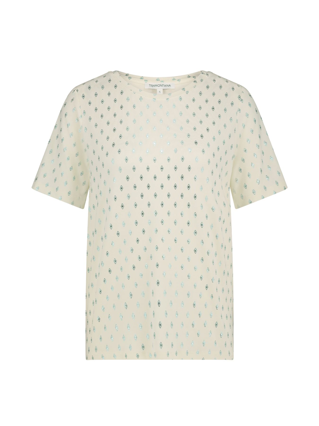 Tramontana T-Shirt Geometric Foil Light Green 006040 2900139868046
