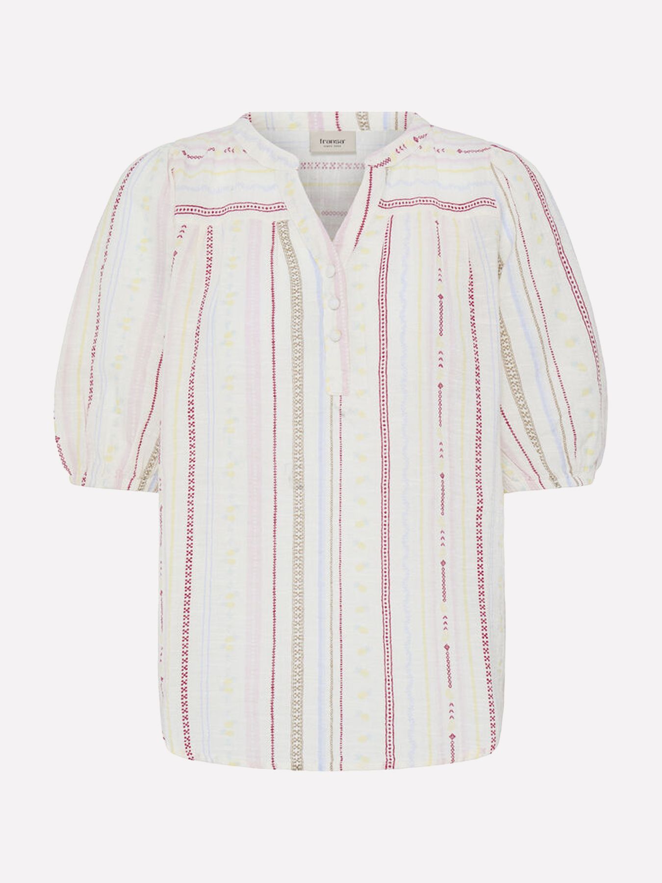 Fransa frBobbi bl 1 CREAM W RED YELLOW STRIPE 00104423-EKA26006200000542