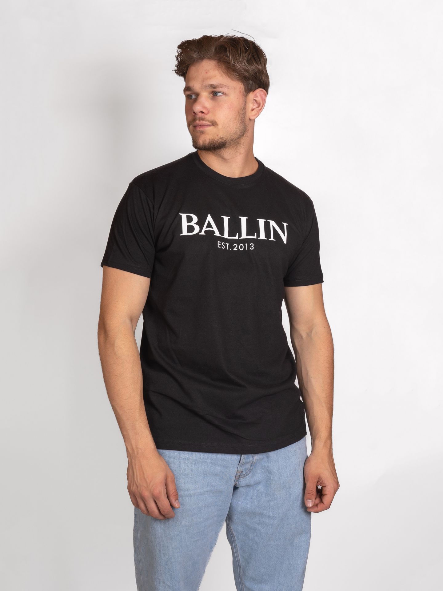 Ballin T-shirt ballin Zwart wit 00104464-ZWARTWIT