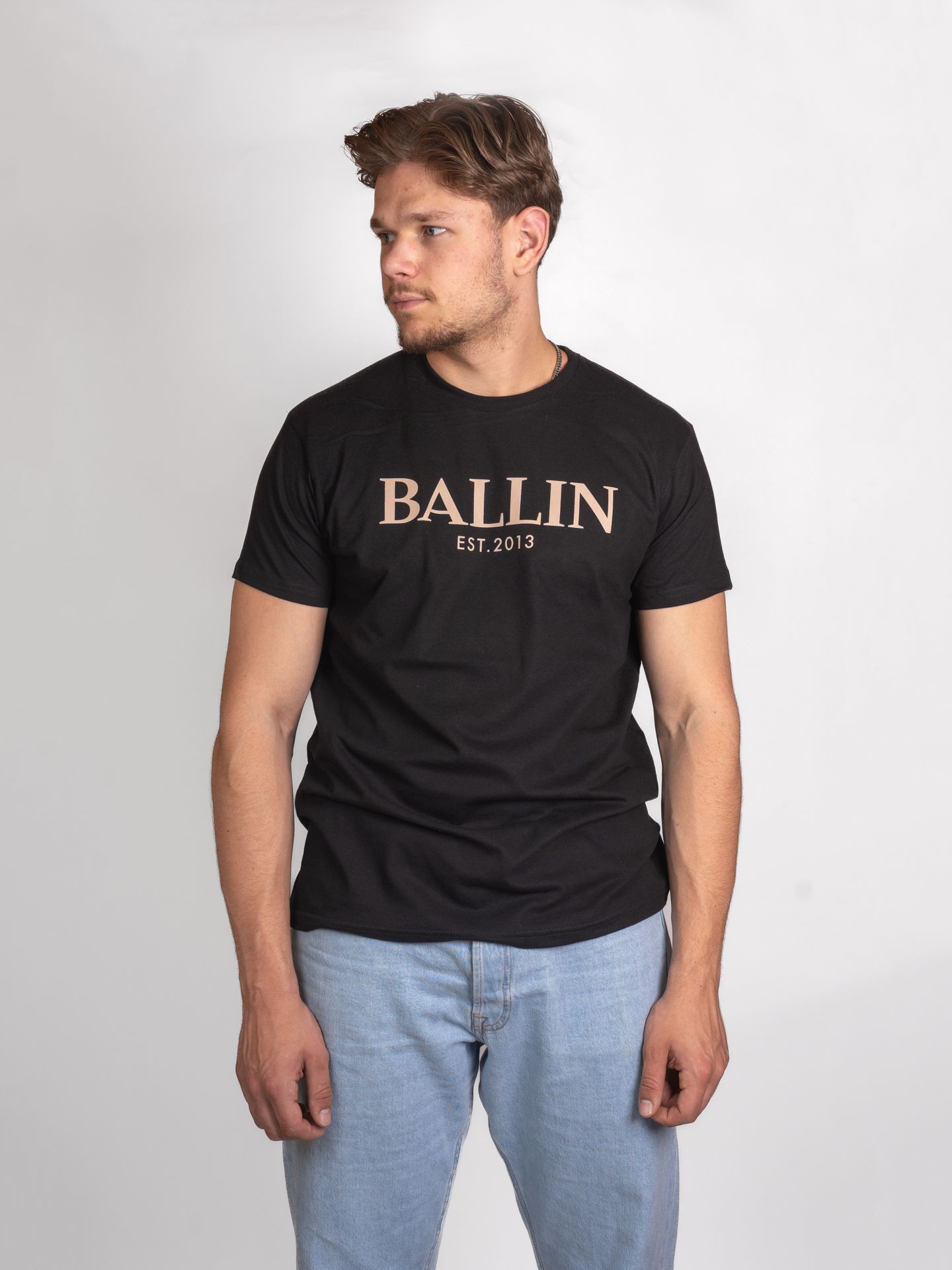Ballin T-shirt ballin Zwart zand 00104464-ZWARTZAND