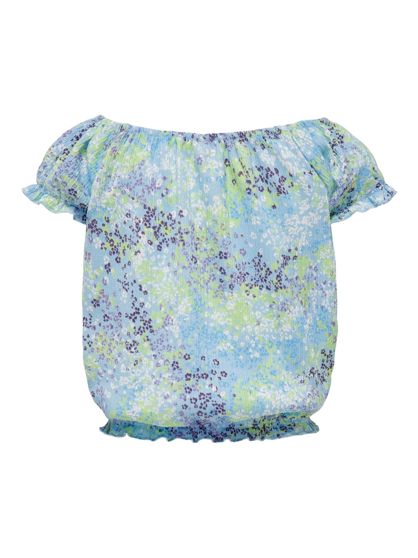 Kids Only KOGNAYA S/S SHORT TOP JRS Clear Sky/Wild Ditsy Clear Sky 2900140289045