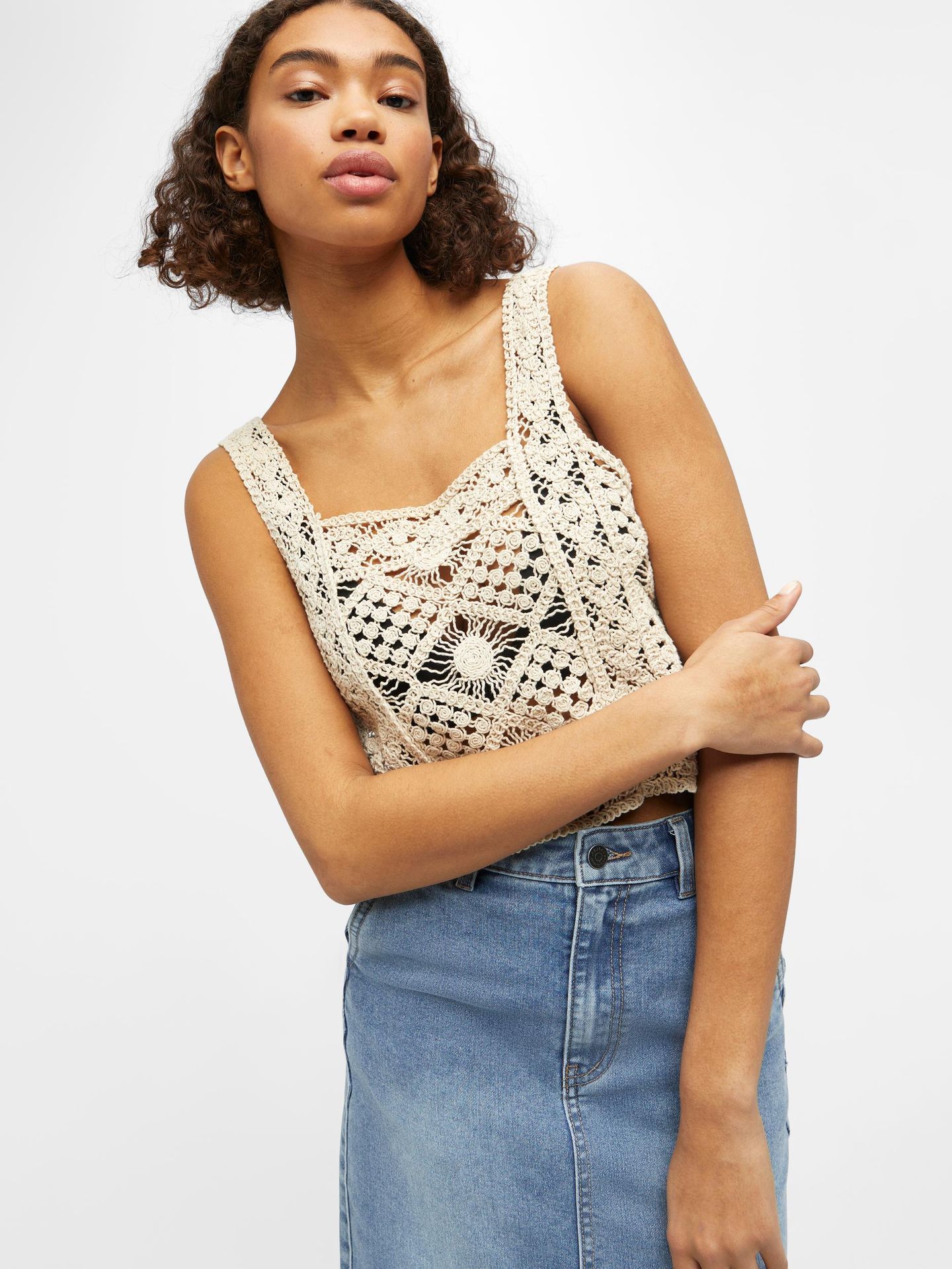 Object OBJKAYTIN S/L KNIT TOP 126 Sandshell 2900140335025