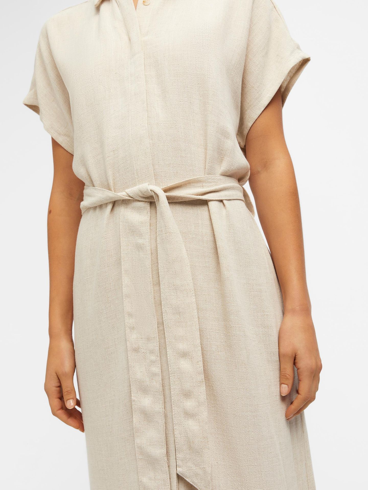 Object OBJSANNE ADIL SHIRT DRESS NOOS Sandshell 2900140353012