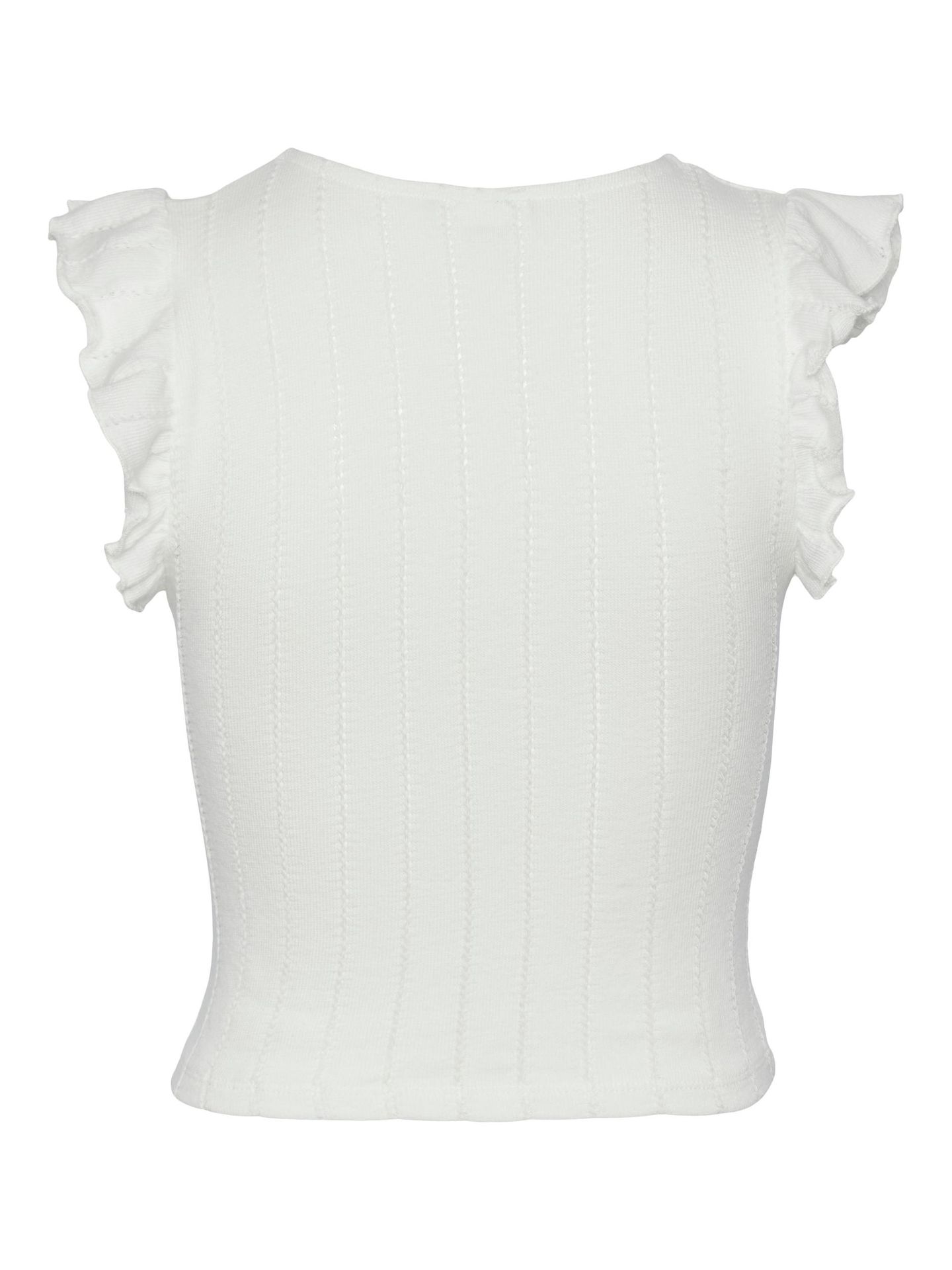 Pieces PCLOA SL CROPPED TIE TOP BC Cloud Dancer 2900140405056