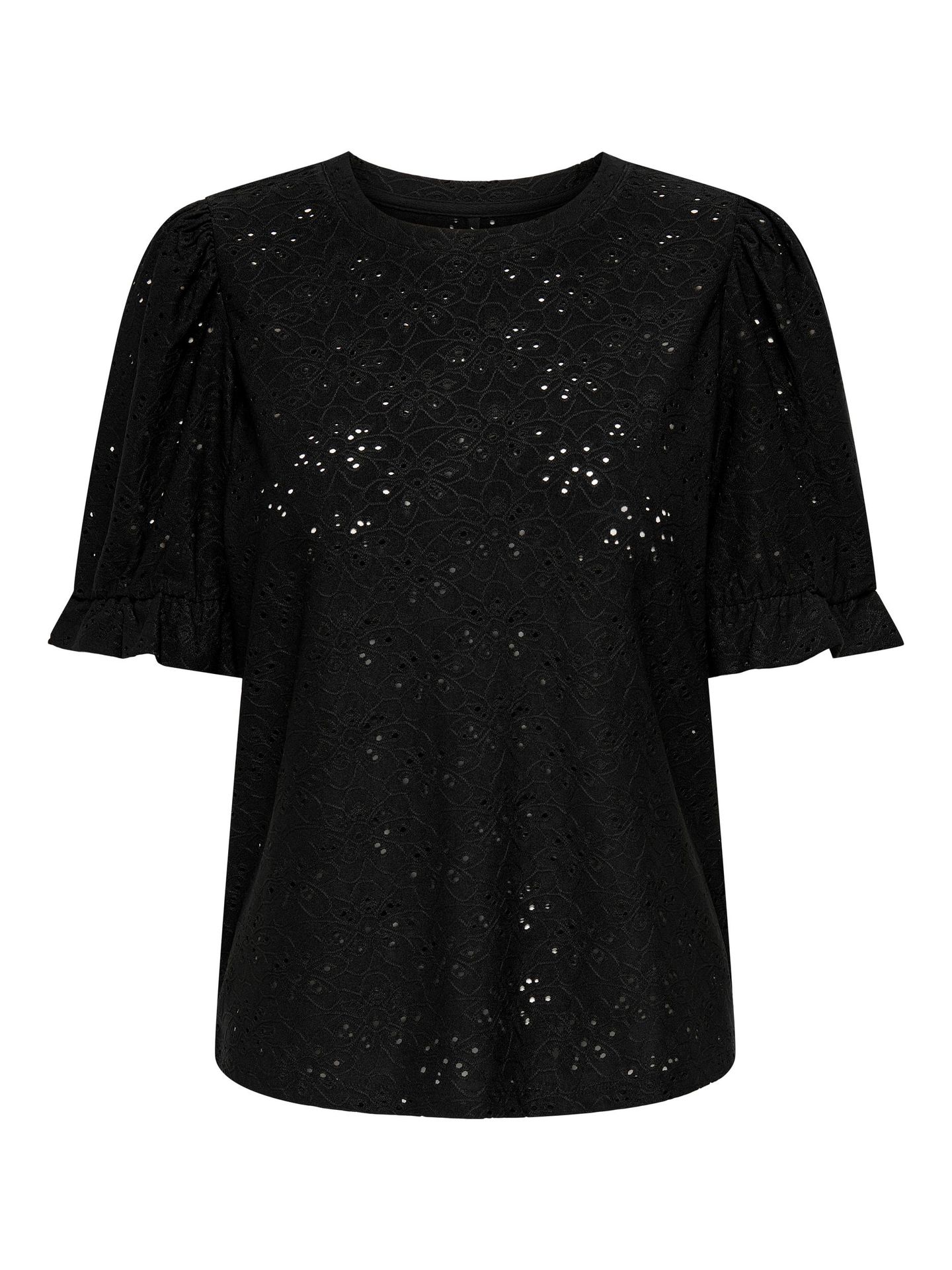 Only ONLSMILLA S/S PUFF TOP JRS Black 00104718-EKA26011400000004