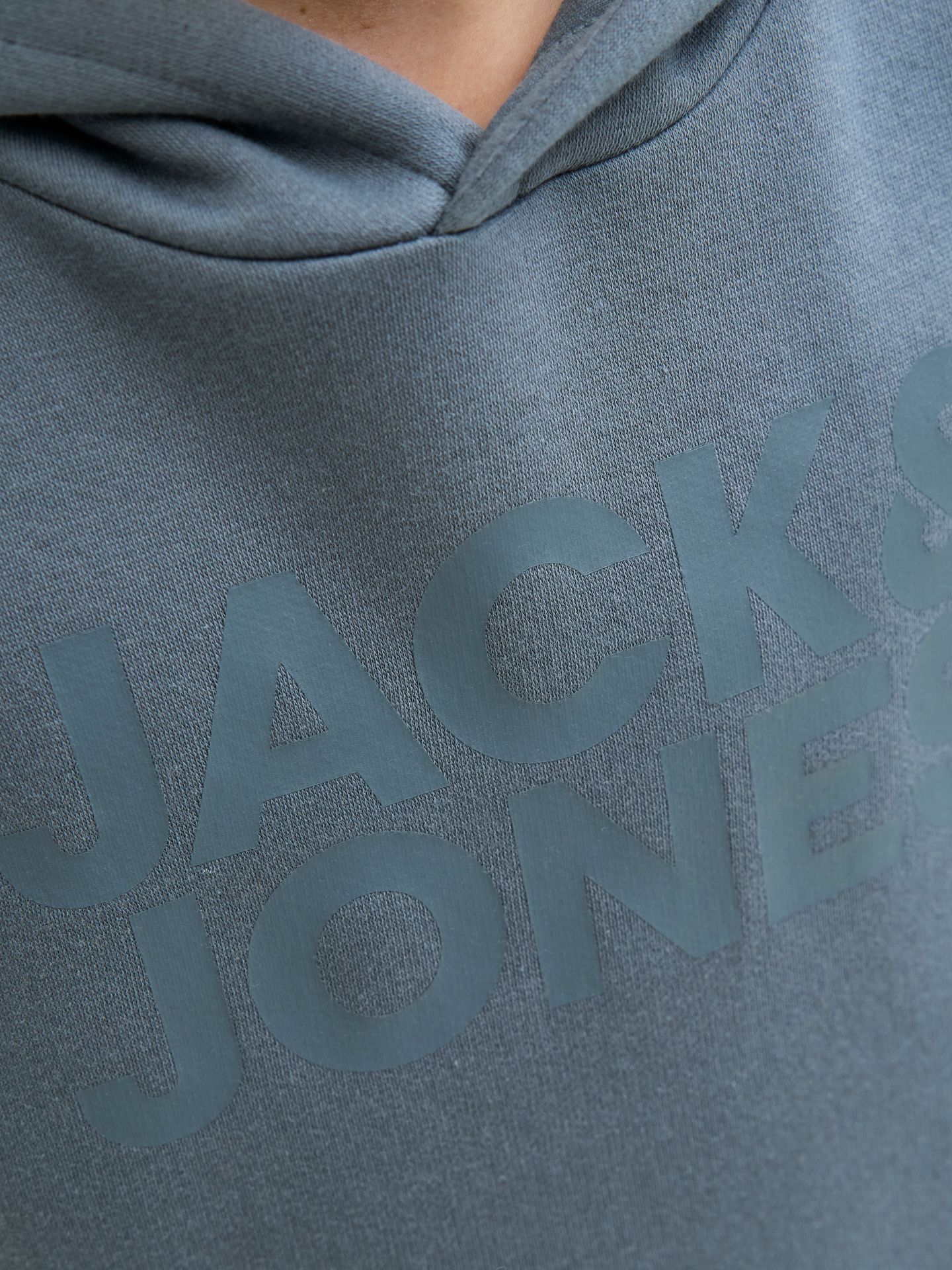 Jack & Jones JJECORP LOGO SWEAT HOOD NOOS JNR Stormy Weather/BIG TONAL 2900152541032
