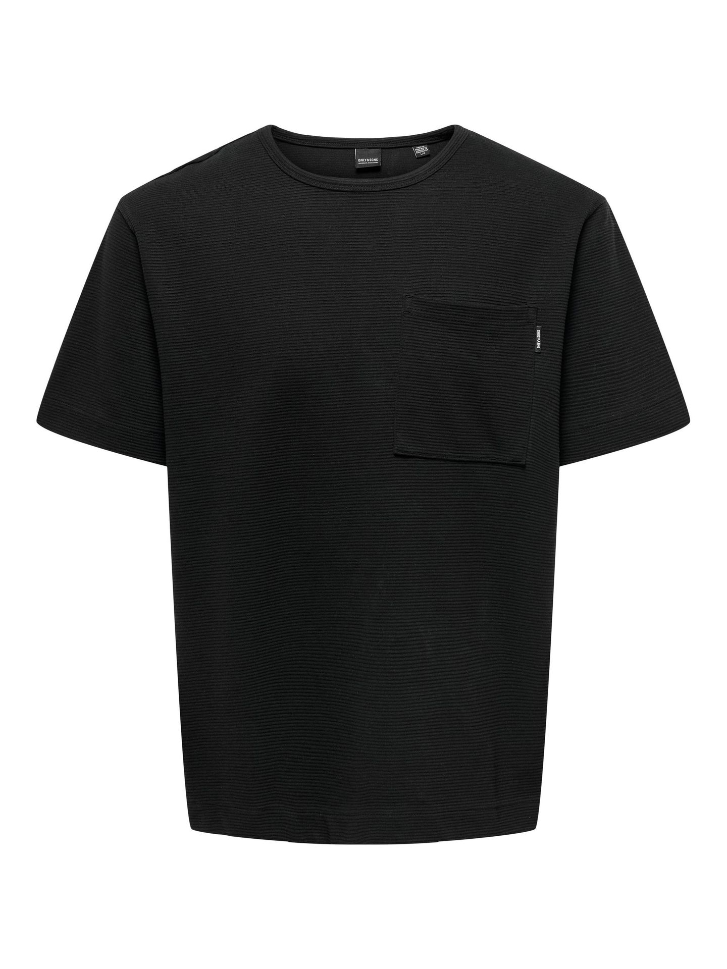 Only & Sons ONSANOS RLX STRUCTURE SS TEE Black 00104772-EKA26011400000174