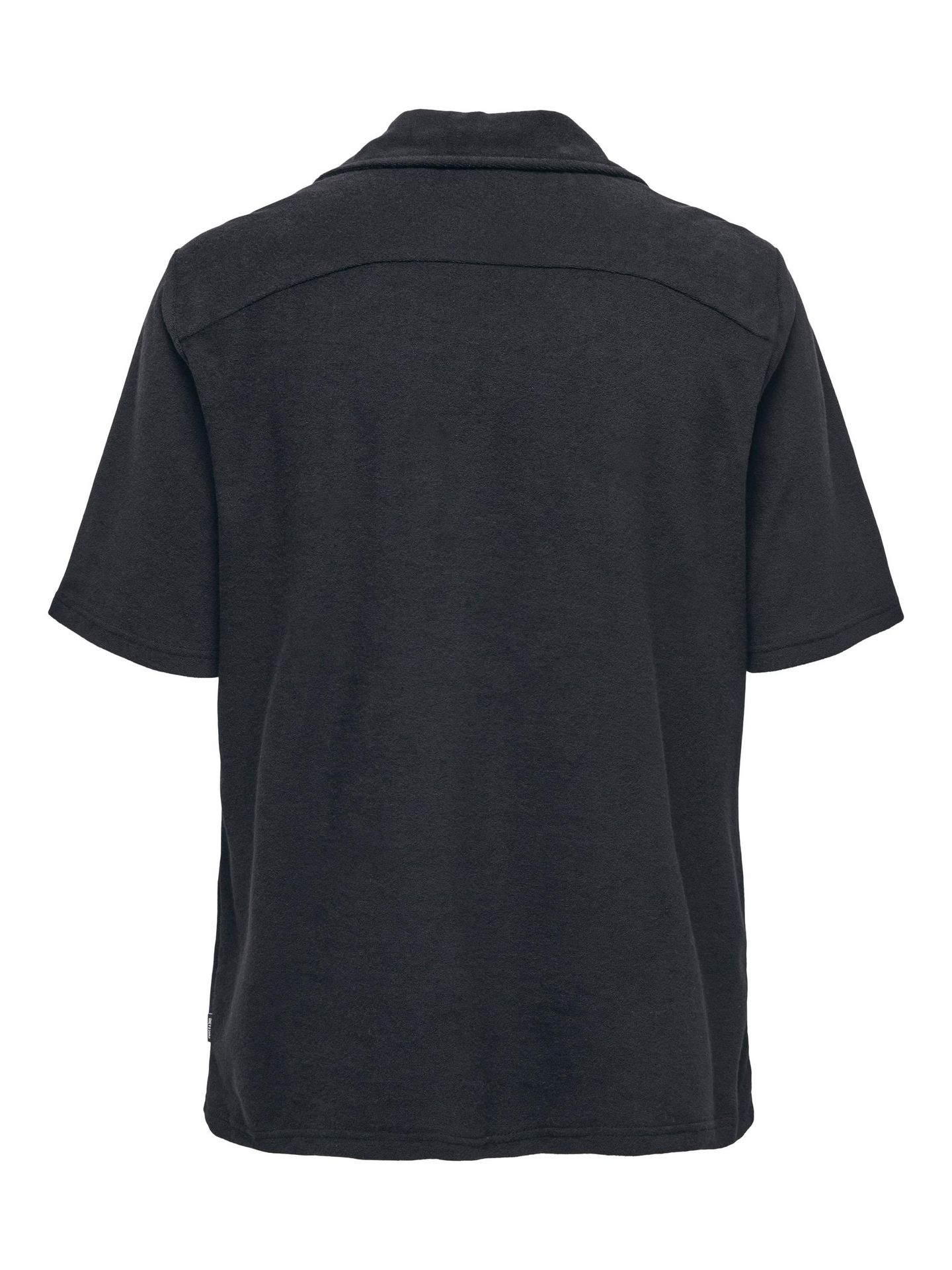 Only & Sons ONSDAVIS REG TERRY SHIRT Black 2900140617053 Only & Sons ONSDAVIS REG TERRY SHIRT Black 2900140617053