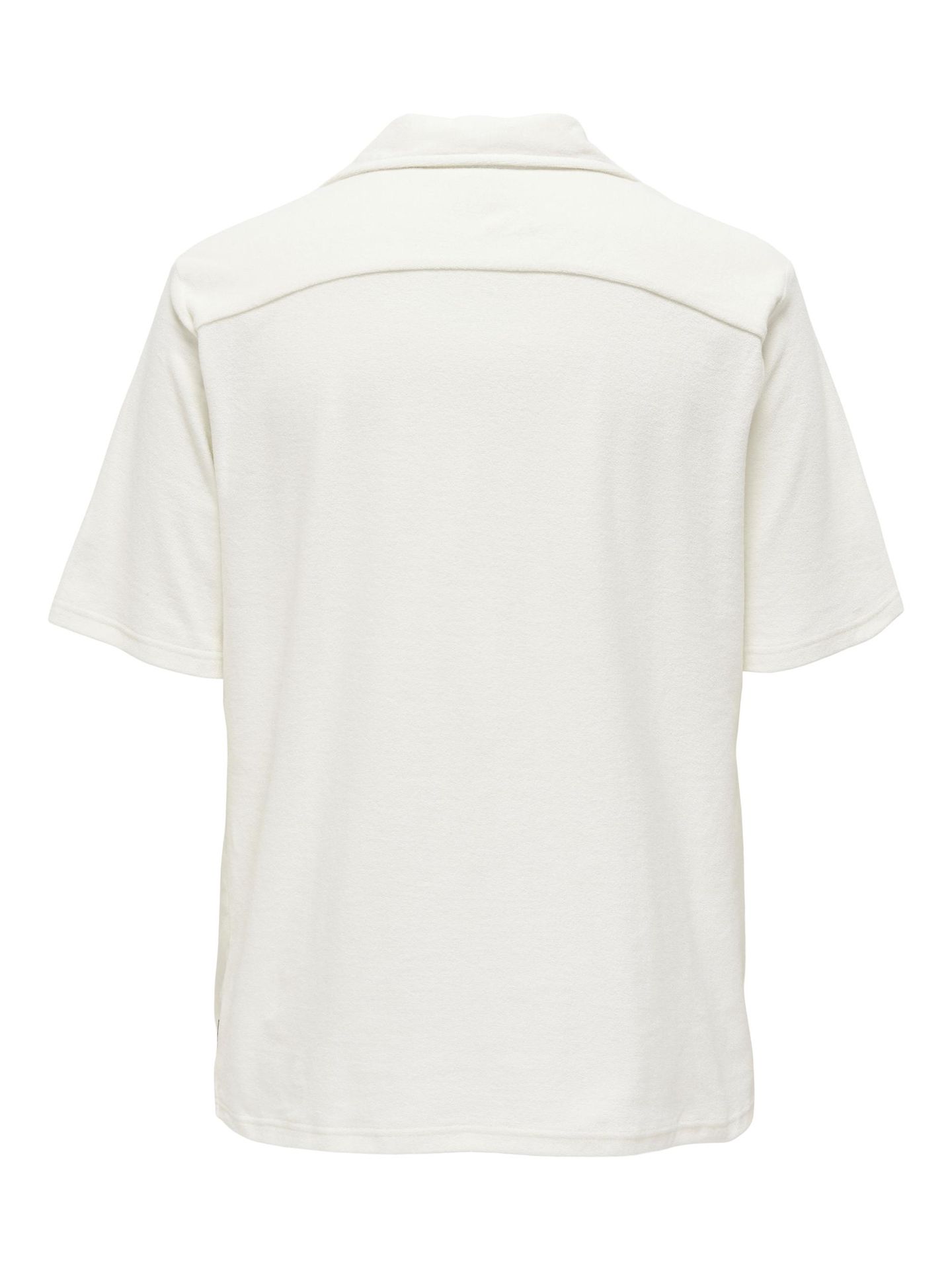 Only & Sons ONSDAVIS REG TERRY SHIRT Antique White 2900140616018 Only & Sons ONSDAVIS REG TERRY SHIRT Antique White 2900140616018