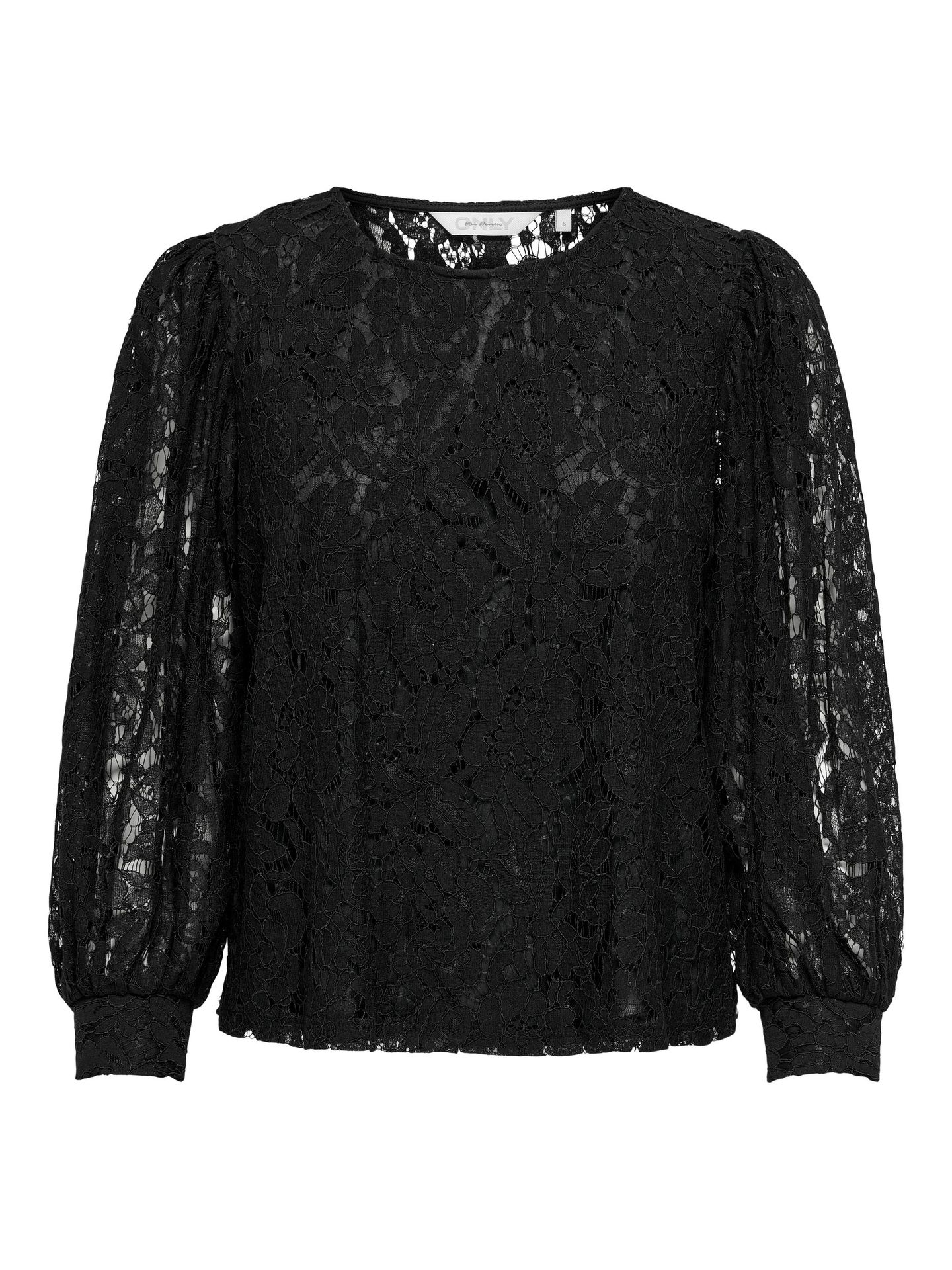 Only ONLYRSA L/S LACE TOP NOOS WVN Black 00104791-EKA26011400000004