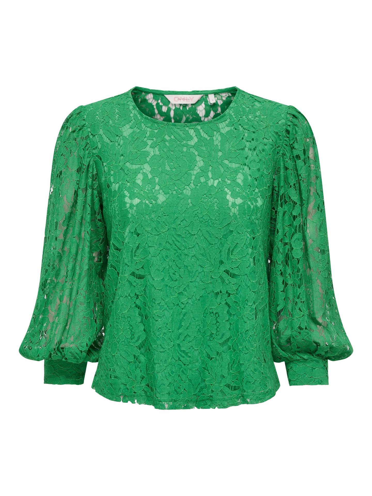 Only ONLYRSA L/S LACE TOP NOOS WVN Green Bee 2900140635019