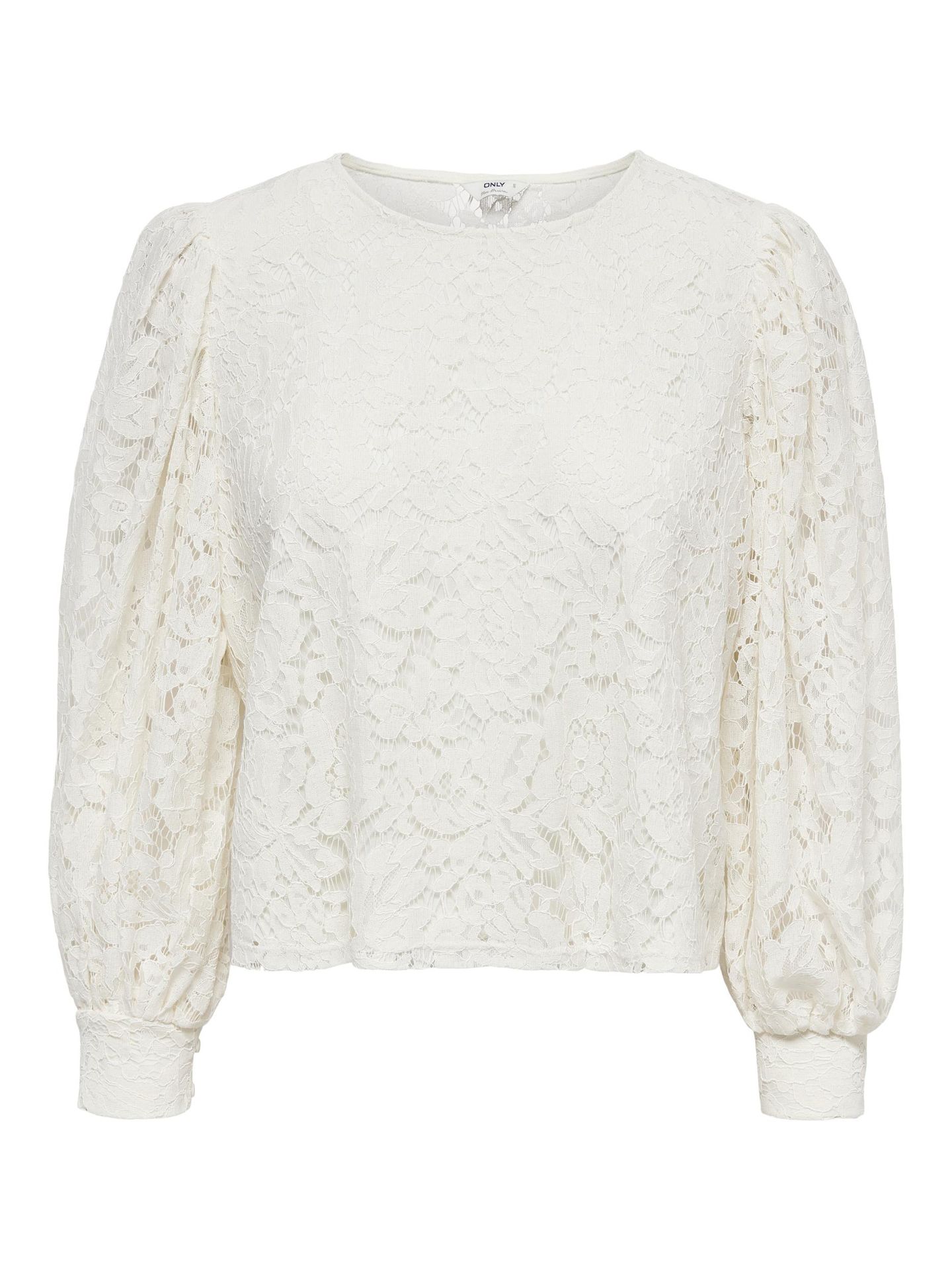 Only ONLYRSA L/S LACE TOP NOOS WVN Creme 2900140637037