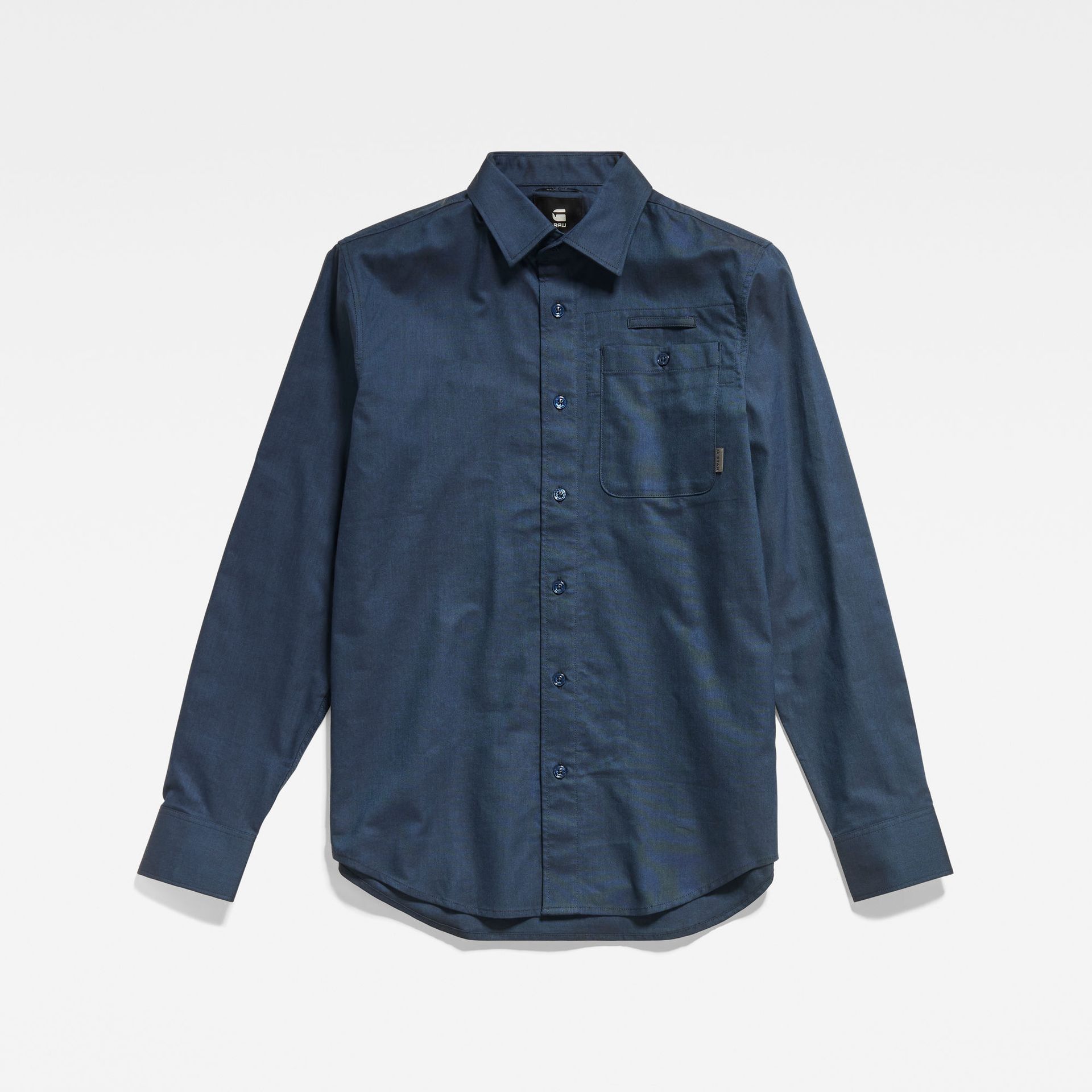 G-star Raw Bristum 2.0 Slim Shirt l\s G101 rank blue/dk black oxford 2900140744032