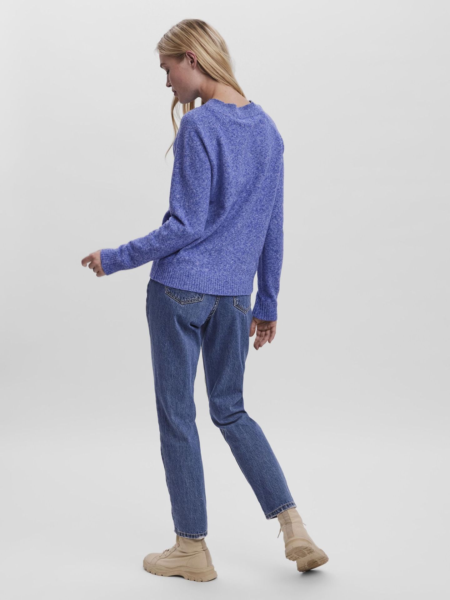 Vero Moda VMDOFFY LS O-NECK BLOUSE GA NOOS Surf the Web/MELANGE 2900150791064