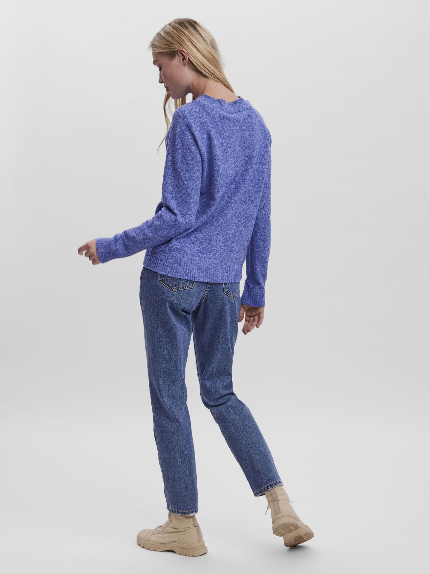 Vero Moda VMDOFFY LS O-NECK BLOUSE GA NOOS Surf the Web/MELANGE 2900150791064