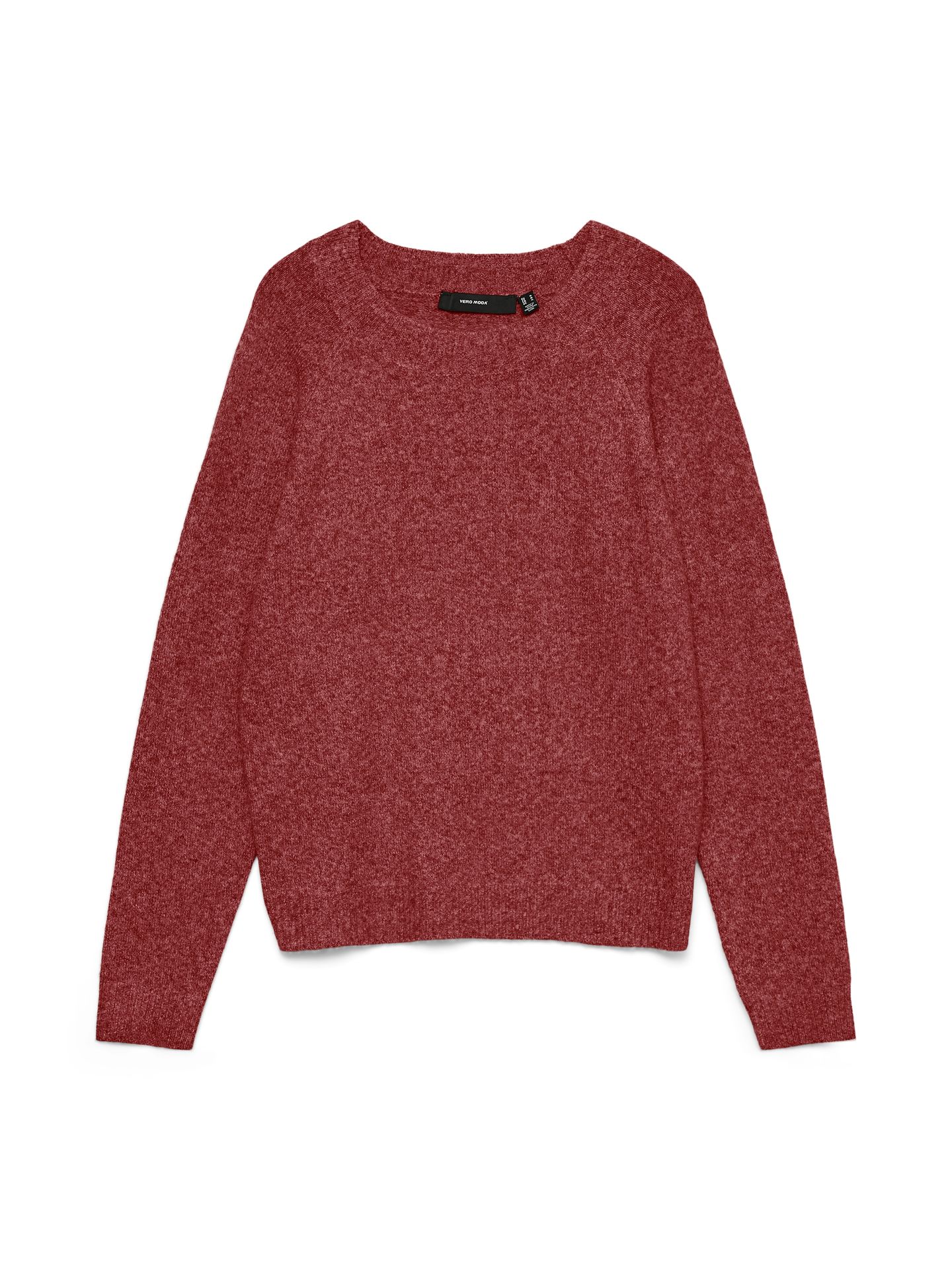 Vero Moda VMDOFFY LS O-NECK BLOUSE GA NOOS Syrah/W. WHITE MELANGE 00104852-EKA26011400003064