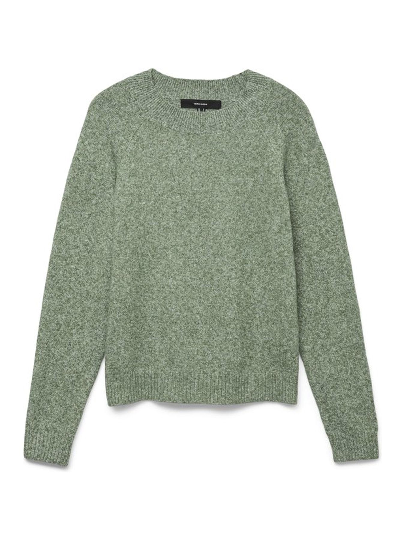 Vero Moda VMDOFFY LS O-NECK BLOUSE GA NOOS Mistletoe/W. WHITE MELANGE 00104852-EKA26011400003190