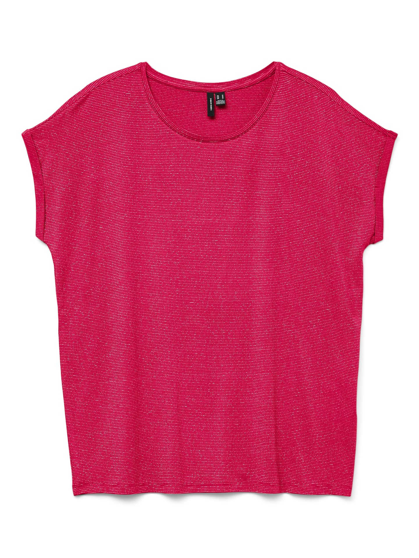 Vero Moda VMLAVA PLAIN SS TOP LUREX STRIP GA Jazzy/SILVER LUREX 00104853-EKA26011400003279