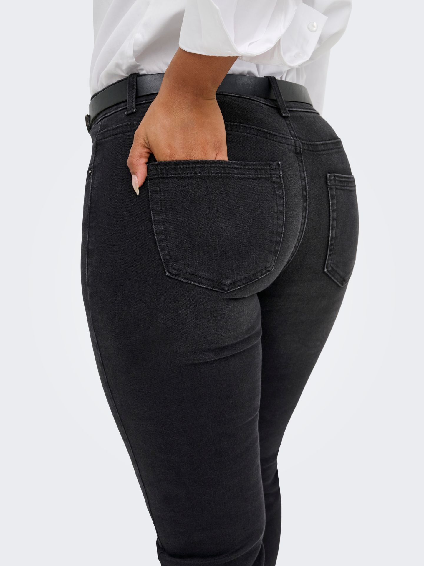 Only ONLBLUSH MID FLARED DNM TAI1099 NOO Washed Black 2900140787077