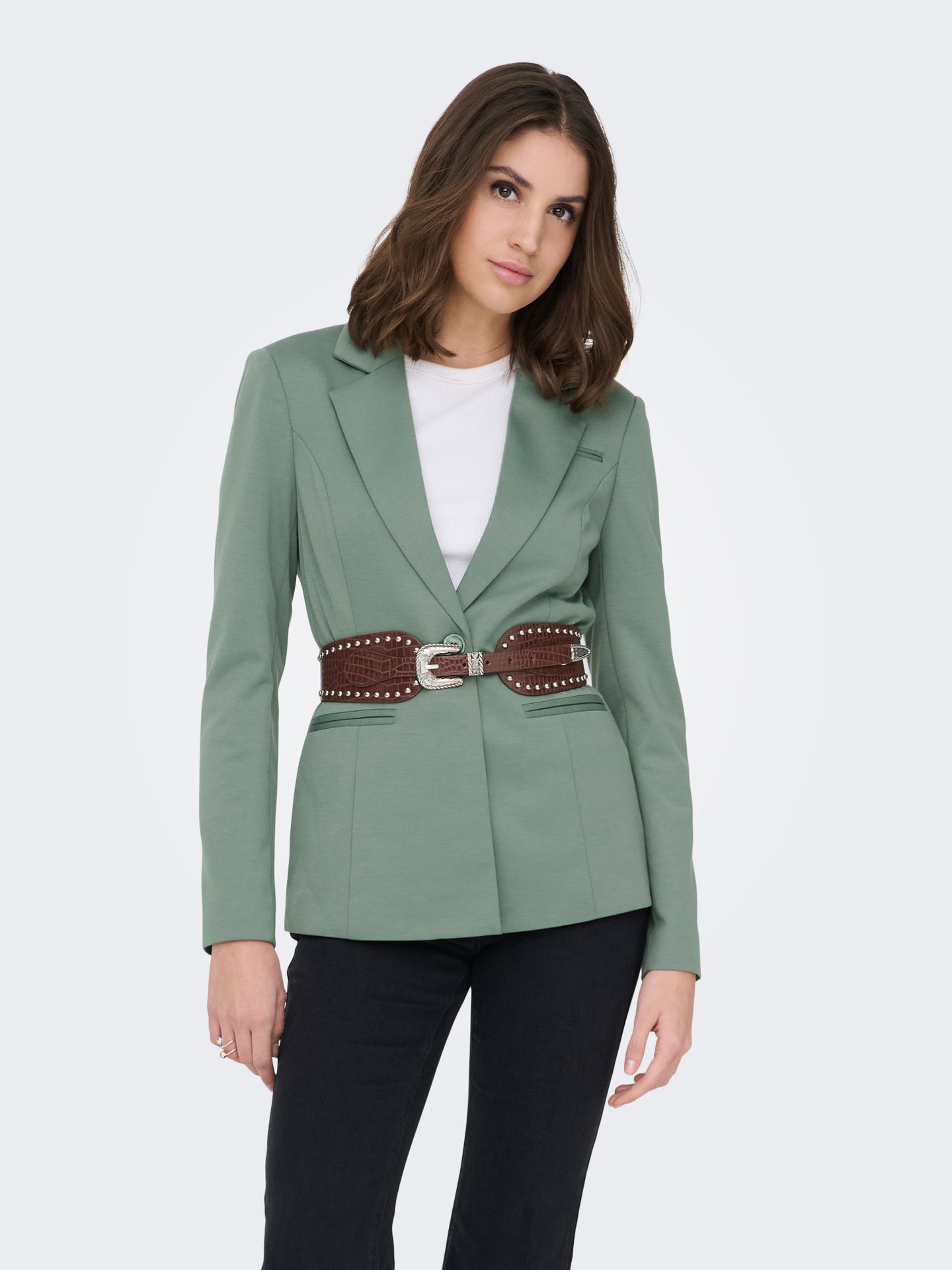 Only ONLPEACH L/S FIT BLAZER TLR NOOS Laurel Wreath 00104876-EKA26011400000938