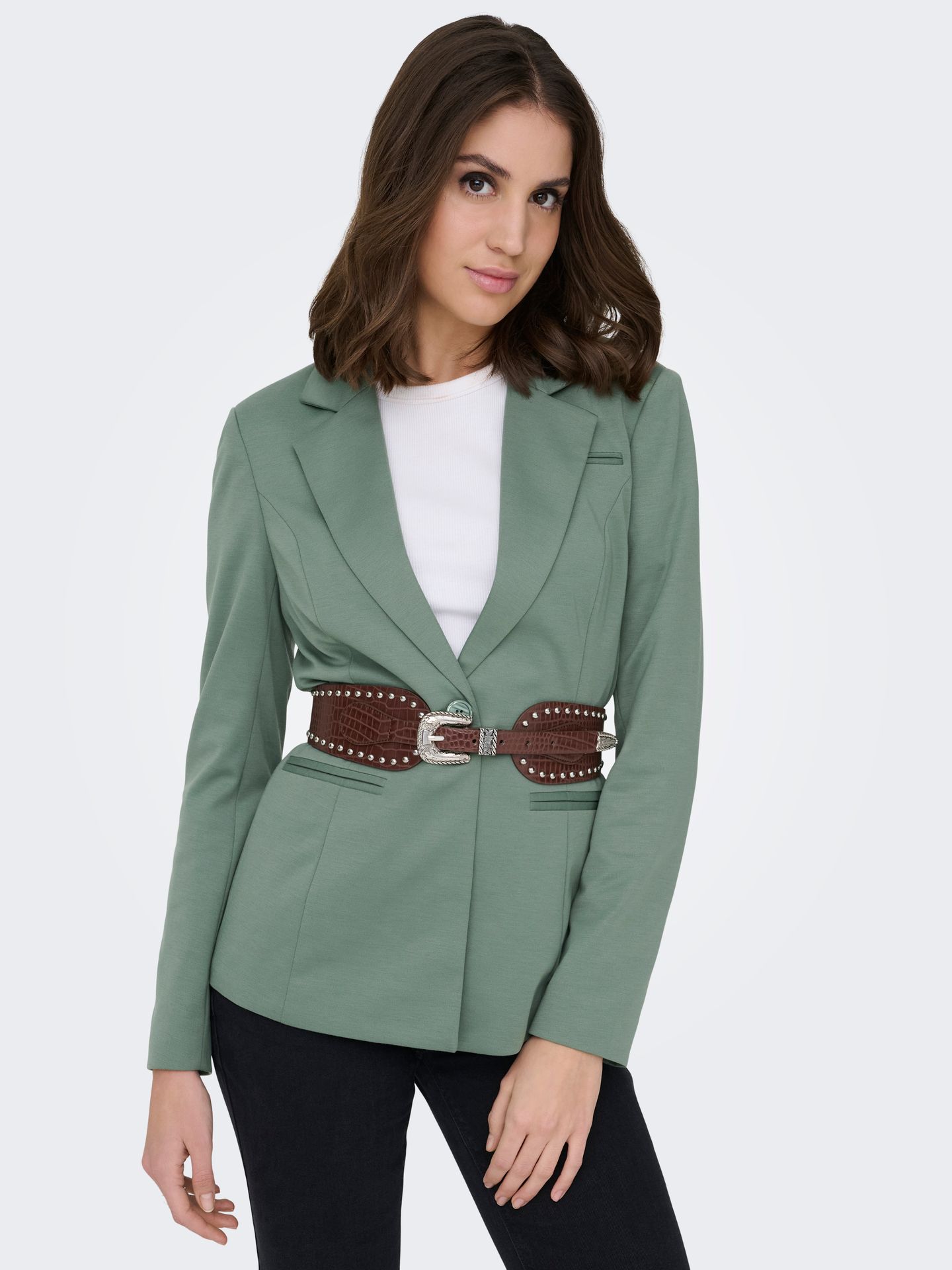 Only ONLPEACH L/S FIT BLAZER TLR NOOS Laurel Wreath 2900162559058