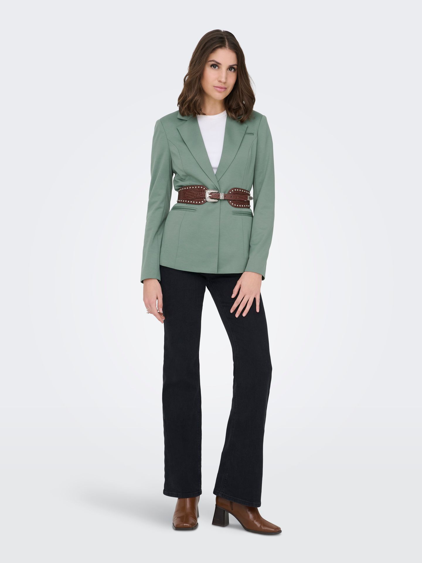 Only ONLPEACH L/S FIT BLAZER TLR NOOS Laurel Wreath 2900162559058