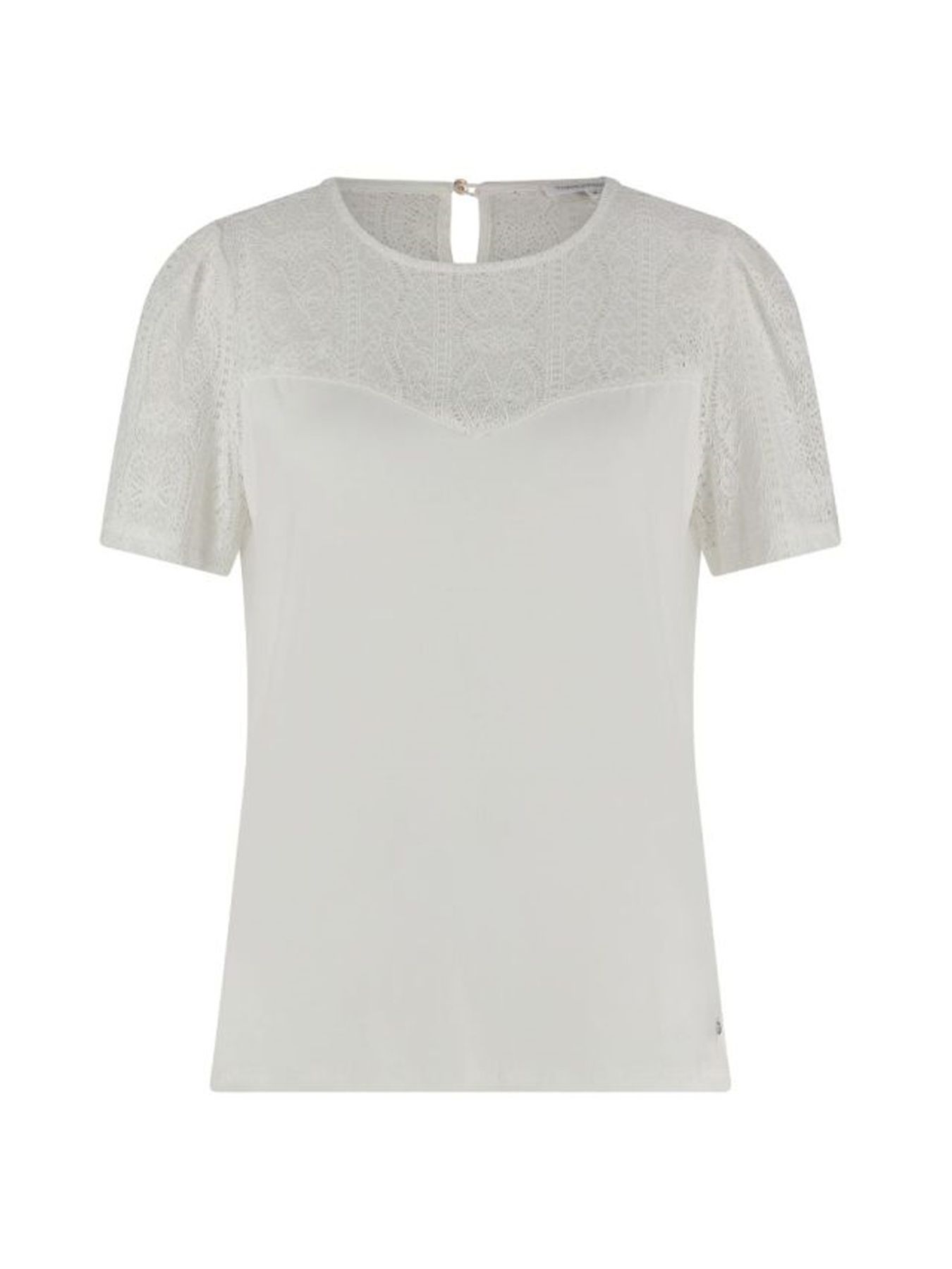 Tramontana Top Jersey Lace S/S Off White 001100 2900140833019