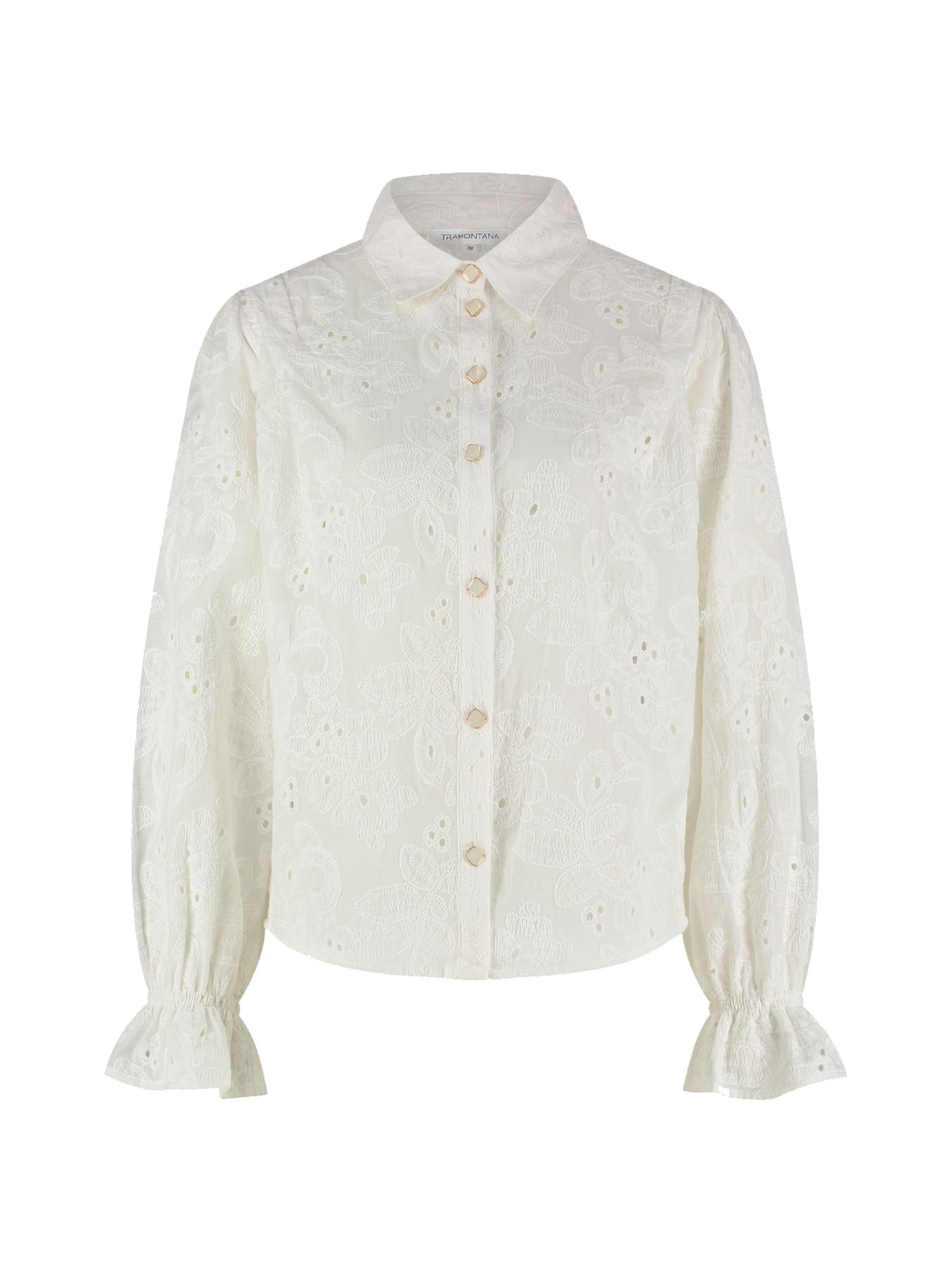 Tramontana Blouse Brodery Off White 001100 2900140835044