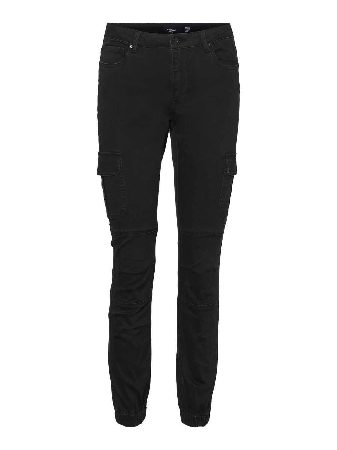 Vero Moda VMIVY MR ANKLE CARGO PANTS NOOS Black/OATMEAL PINSTRIPE 00104894-EKA26011400000116