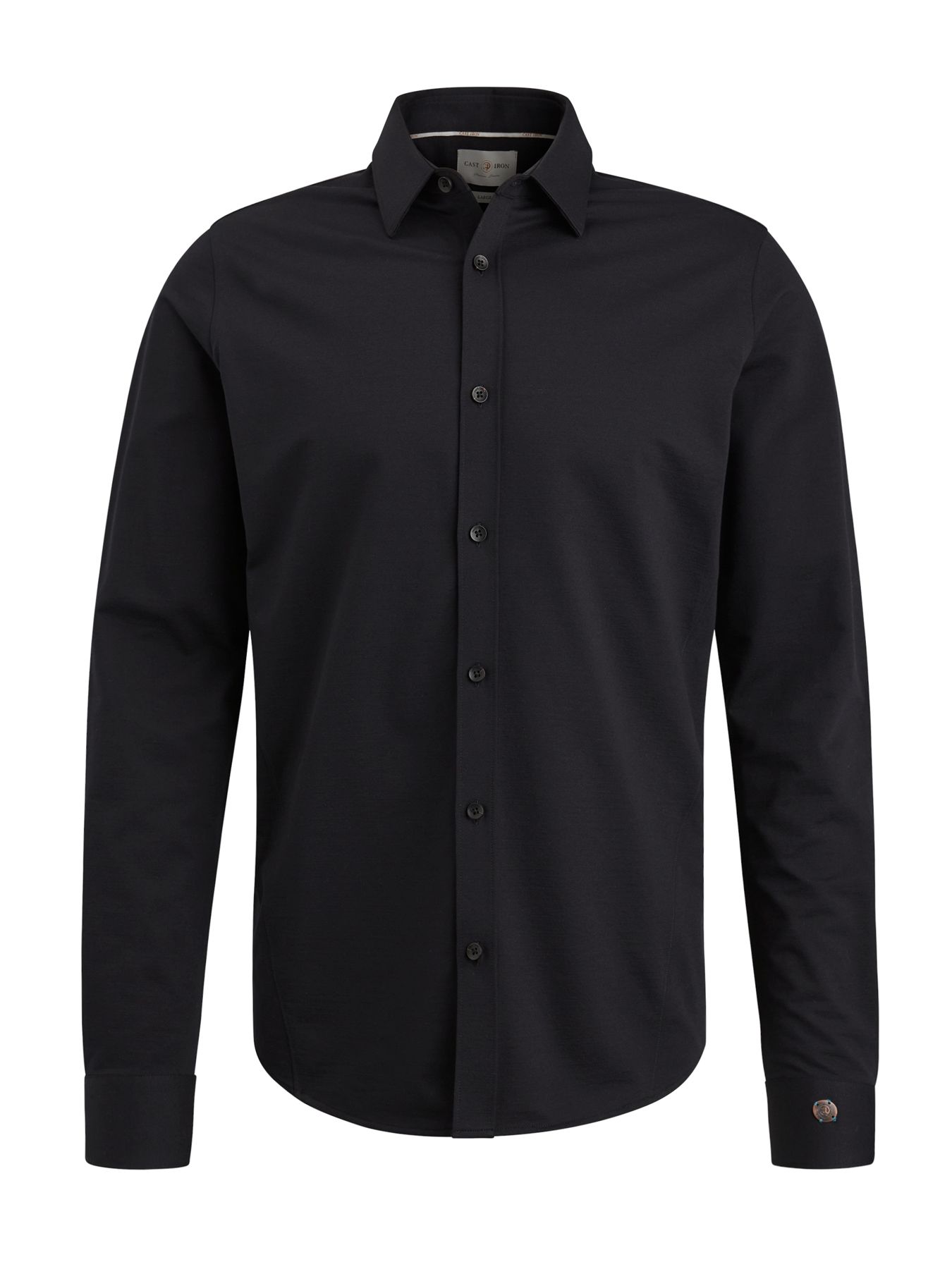 Cast Iron Long Sleeve Shirt Twill Jersey 2 t Black 00104896-999