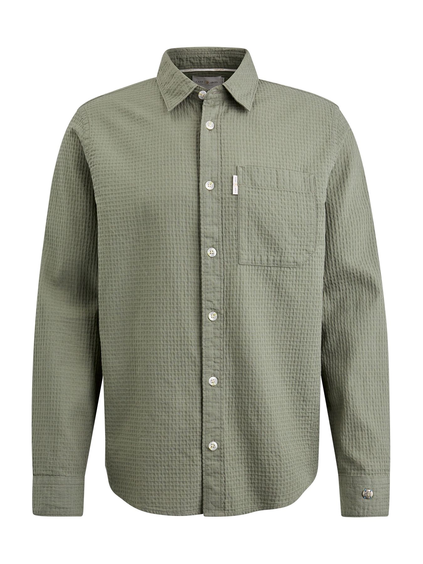 Cast Iron Long Sleeve Shirt Square structure Mulled Basil 00104900-6495