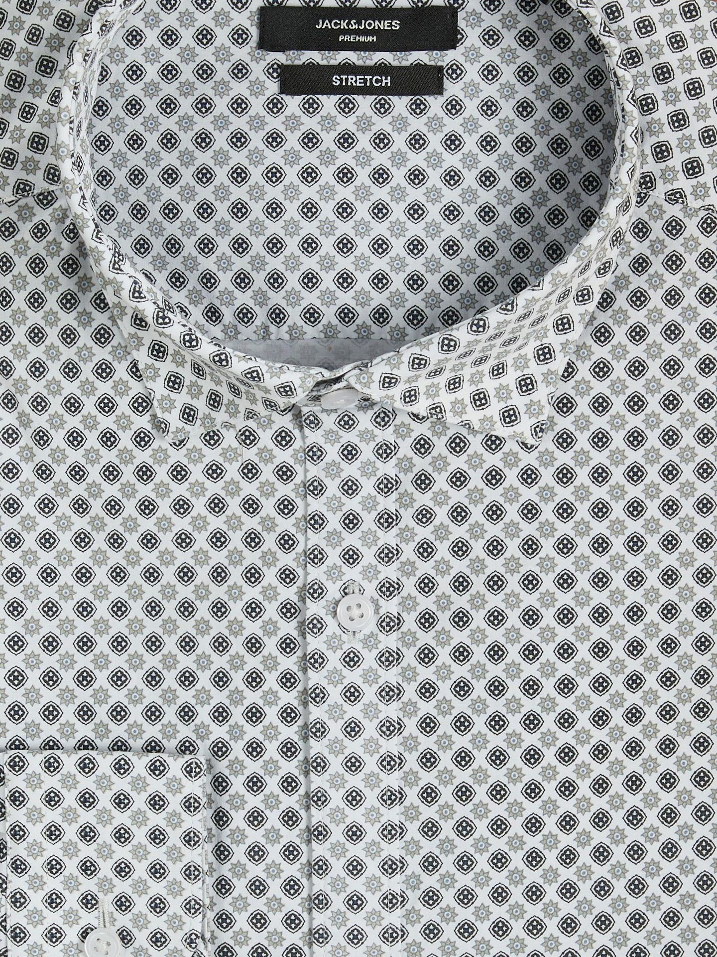 Jack & Jones JPRBLABLACKPOOL STRETCH SHIRT LS AW White/SLIM FIT 2900140919027