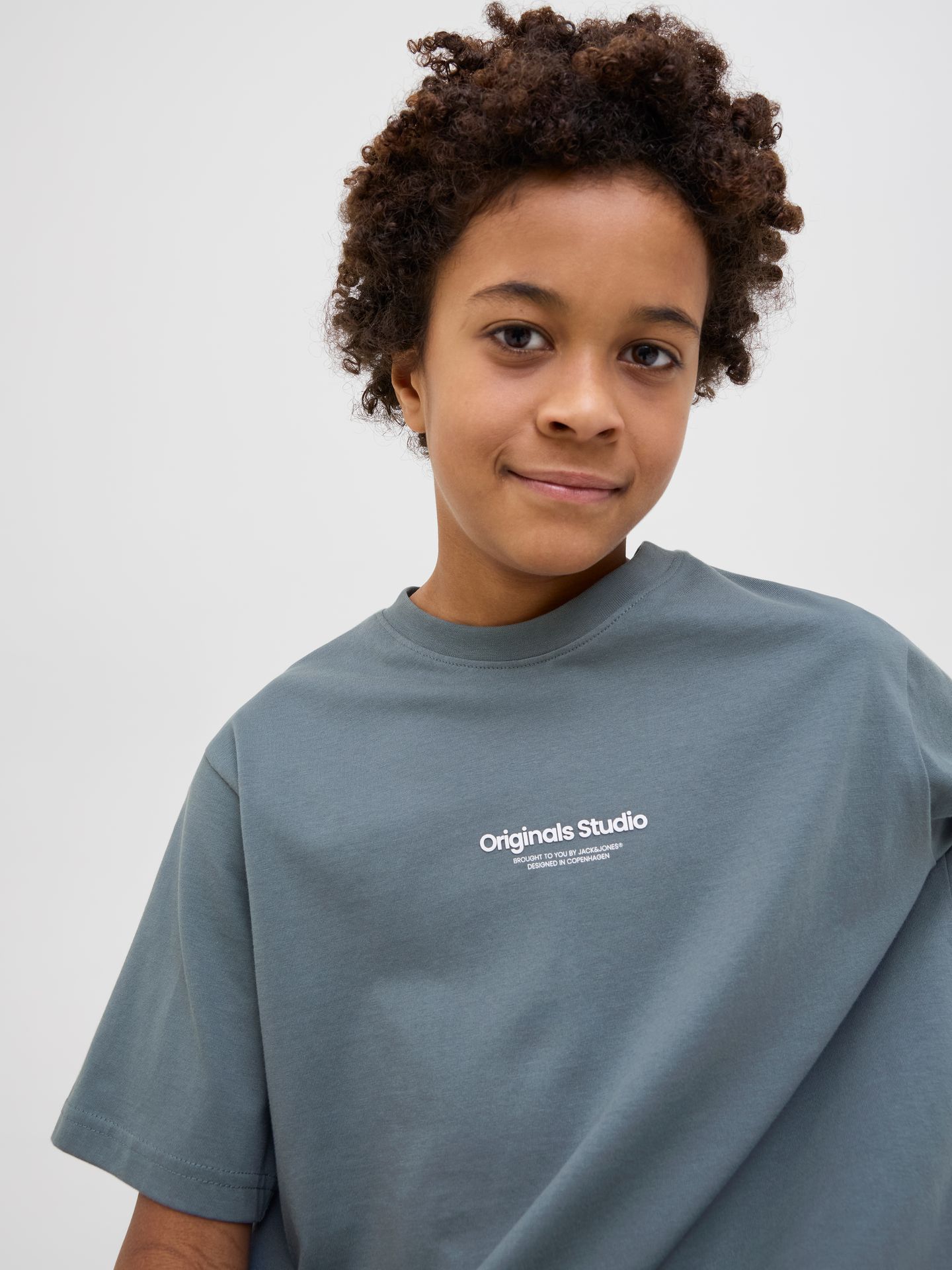 Jack & Jones JORVESTERBRO TEE SS CREW NECK NOOS Stormy Weather/LOOSE 2900154863040