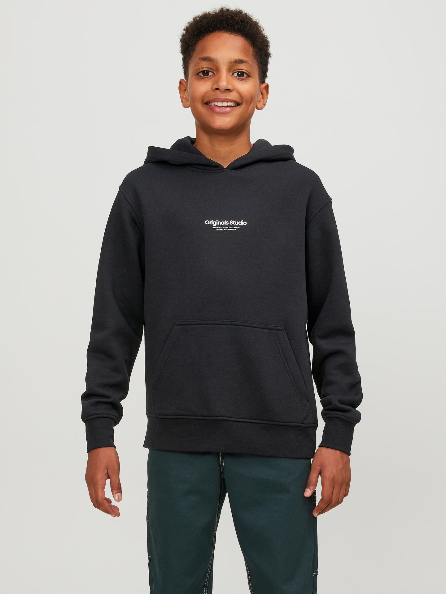 Jack & Jones JORVESTERBRO SWEAT HOOD NOOS JNR Black/LOOSE 00104935-EKA26011400000312