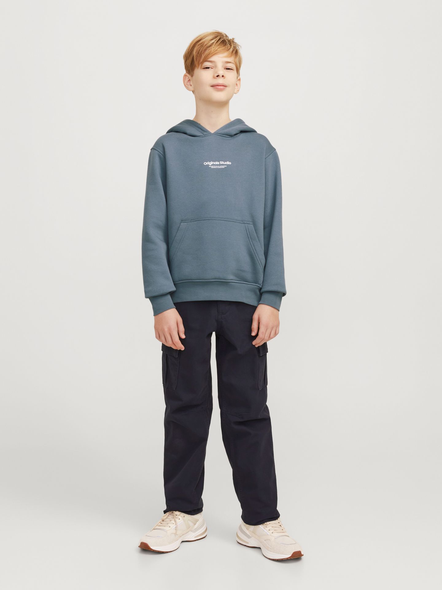 Jack & Jones JORVESTERBRO SWEAT HOOD NOOS JNR Stormy Weather 2900154854017