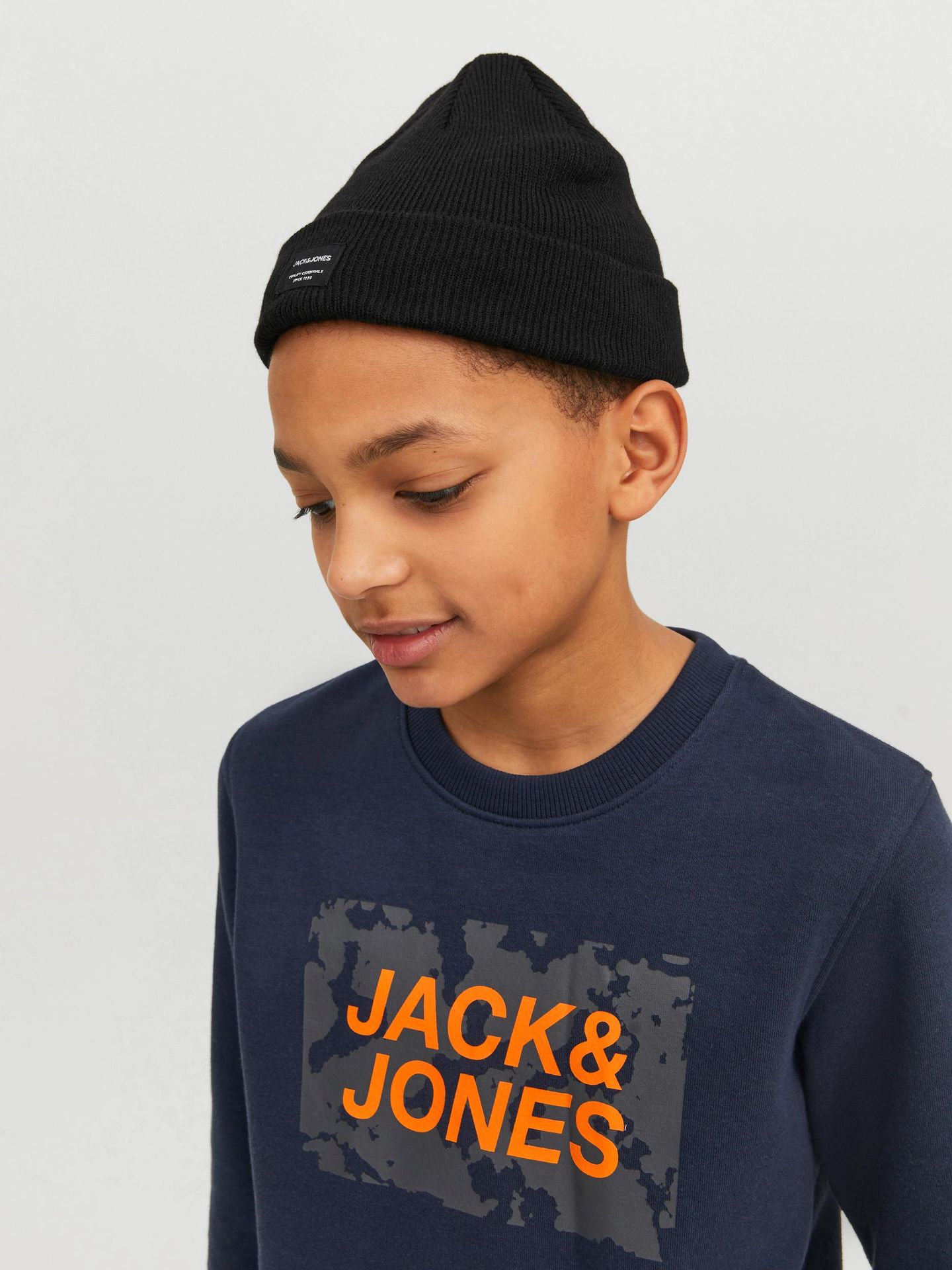 Jack & Jones JACDNA BEANIE SN JNR Black 2900140916019