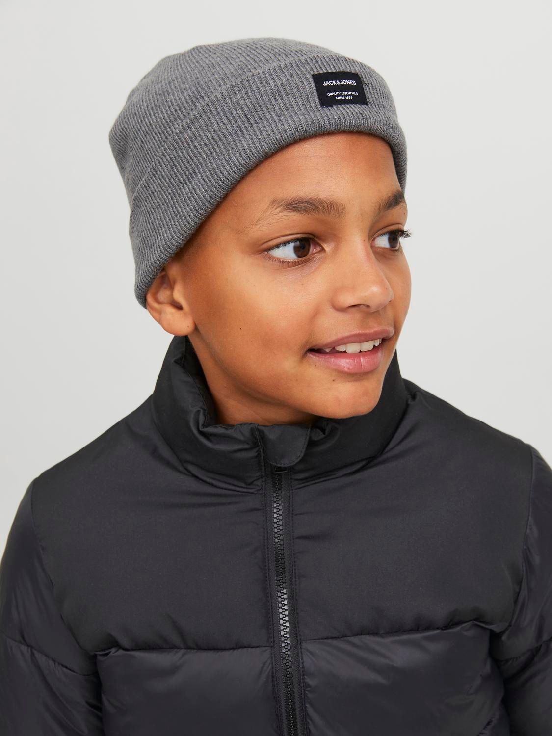 Jack & Jones JACDNA BEANIE SN JNR Grey Melange 2900150542017