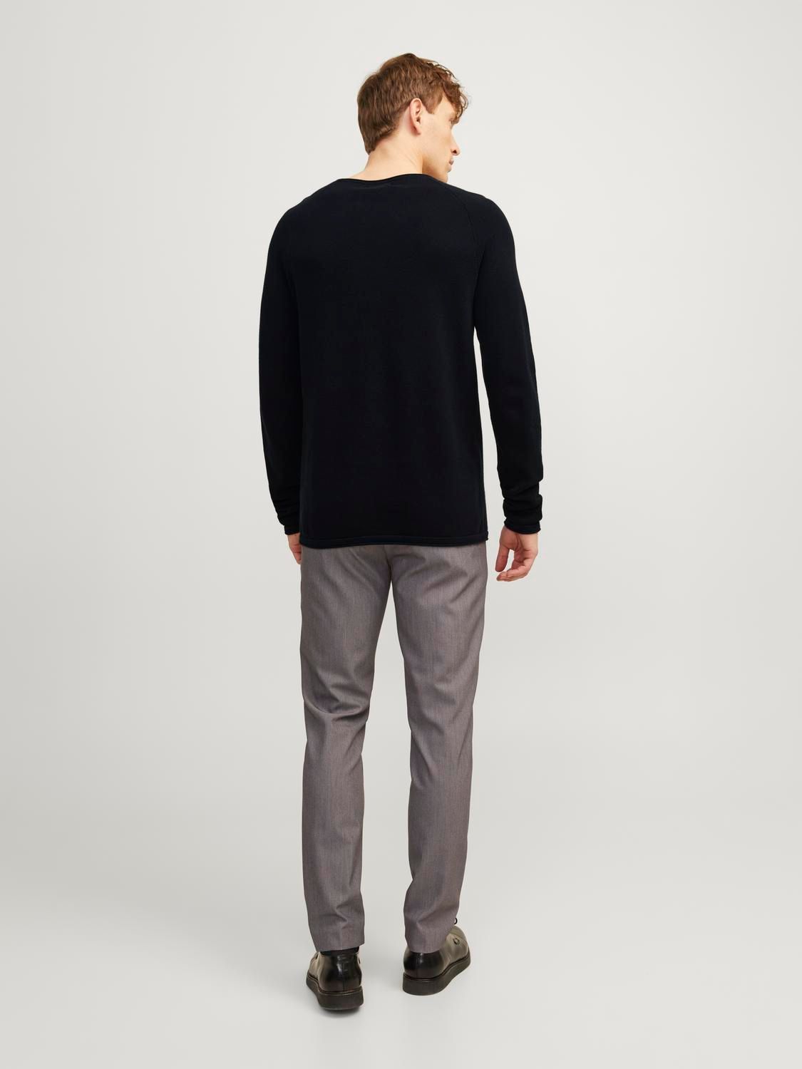 Jack & Jones JJEHILL KNIT CREW NECK NOOS Black 2900149621037