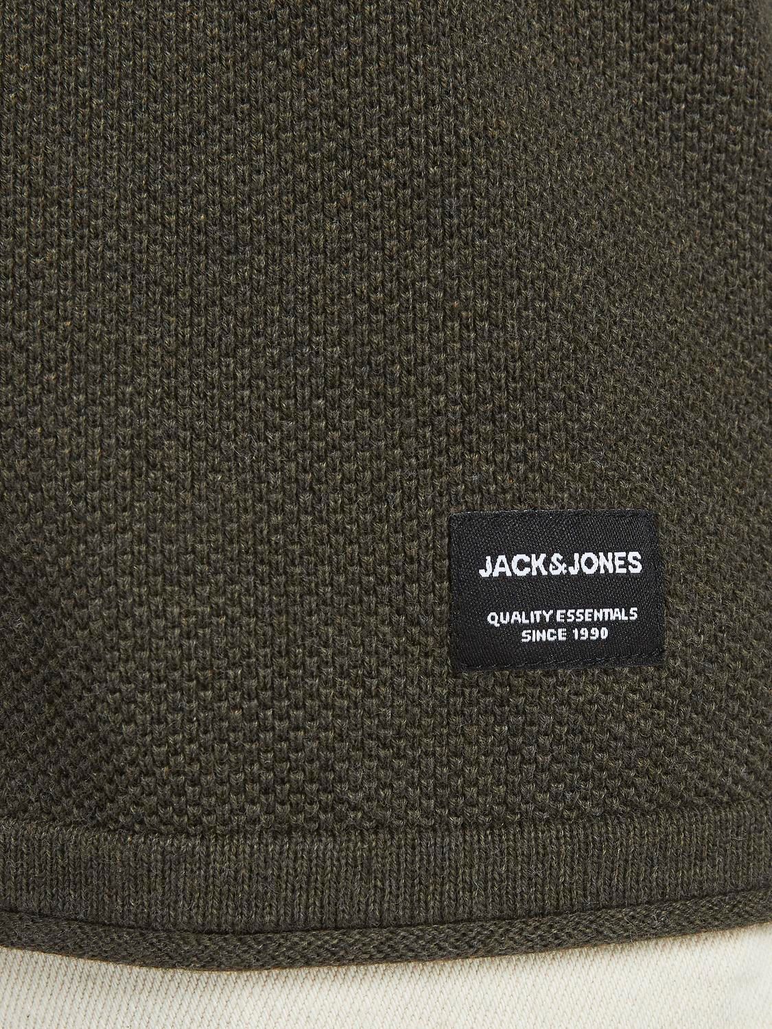 Jack & Jones JJEHILL KNIT CREW NECK NOOS Olive Night/Melange 2900149623055