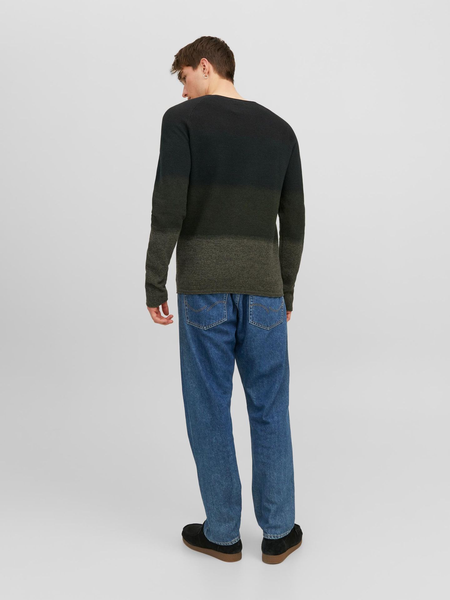 Jack & Jones JJEHILL KNIT CREW NECK NOOS Mountain View/Gradient 2900140931012
