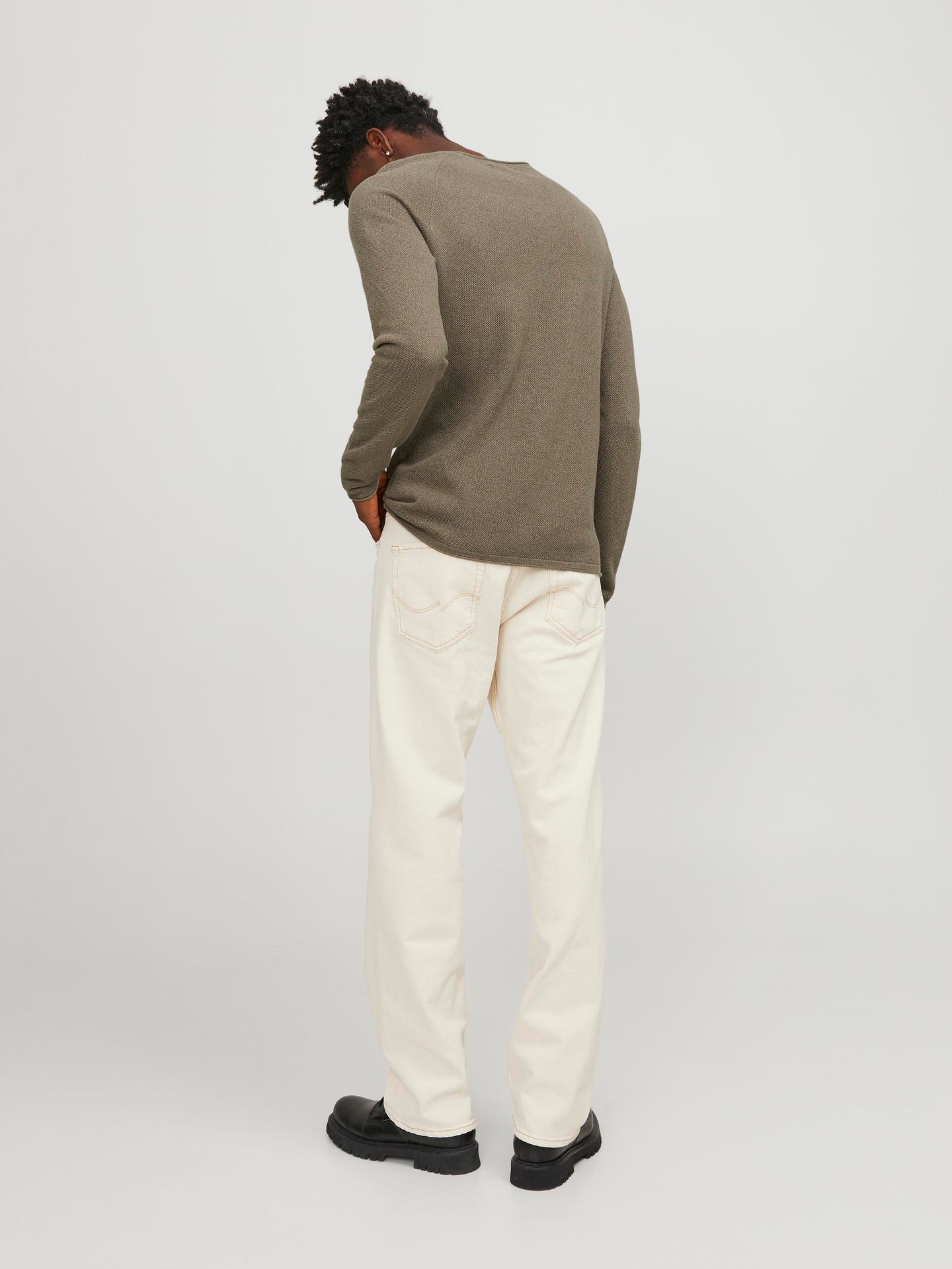 Jack & Jones JJEHILL KNIT CREW NECK NOOS Bungee Cord/Twist 2900144780050