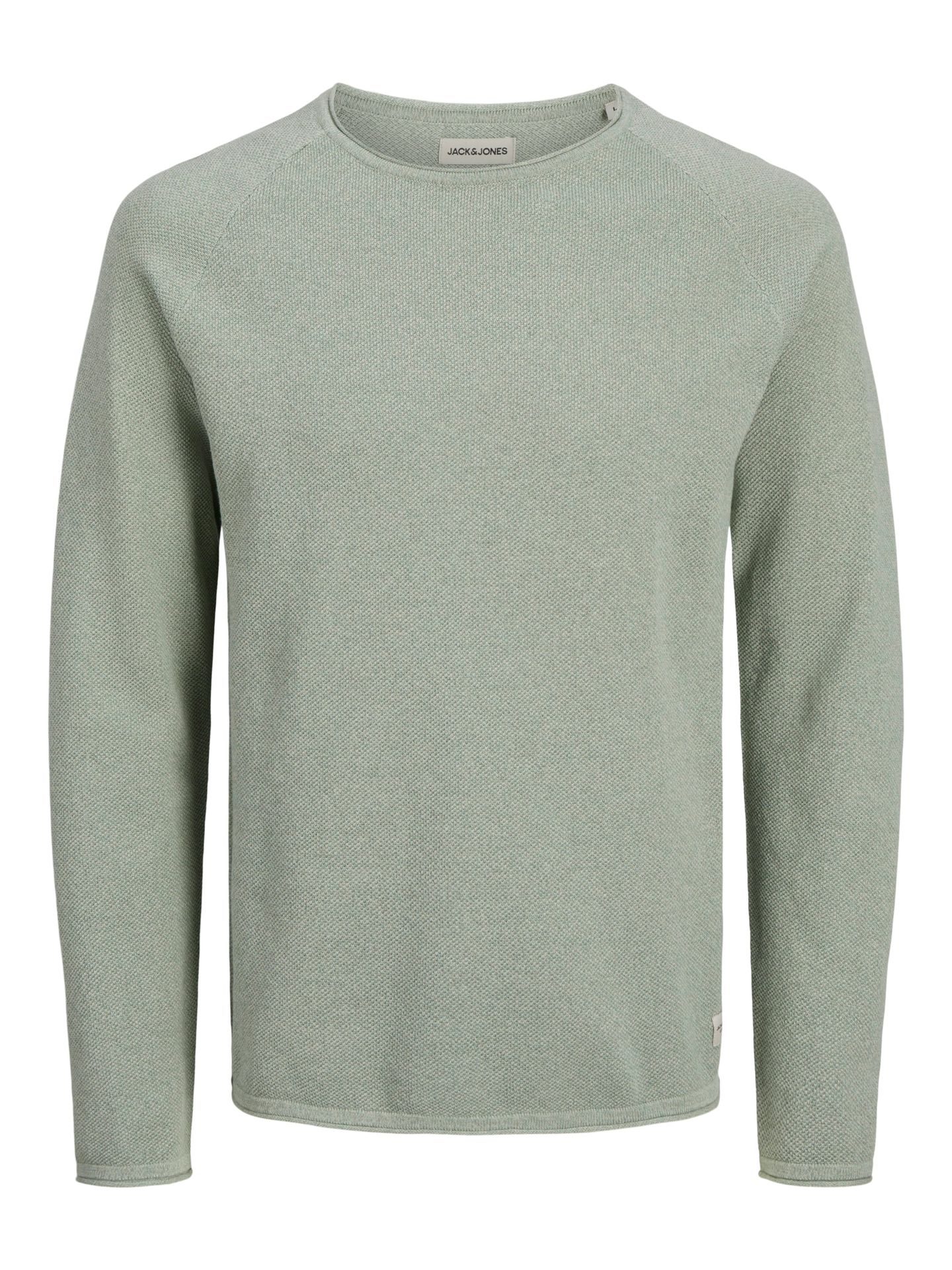 Jack & Jones JJEHILL KNIT CREW NECK NOOS Iceberg Green/Twist 00104944-EKA26011400002571