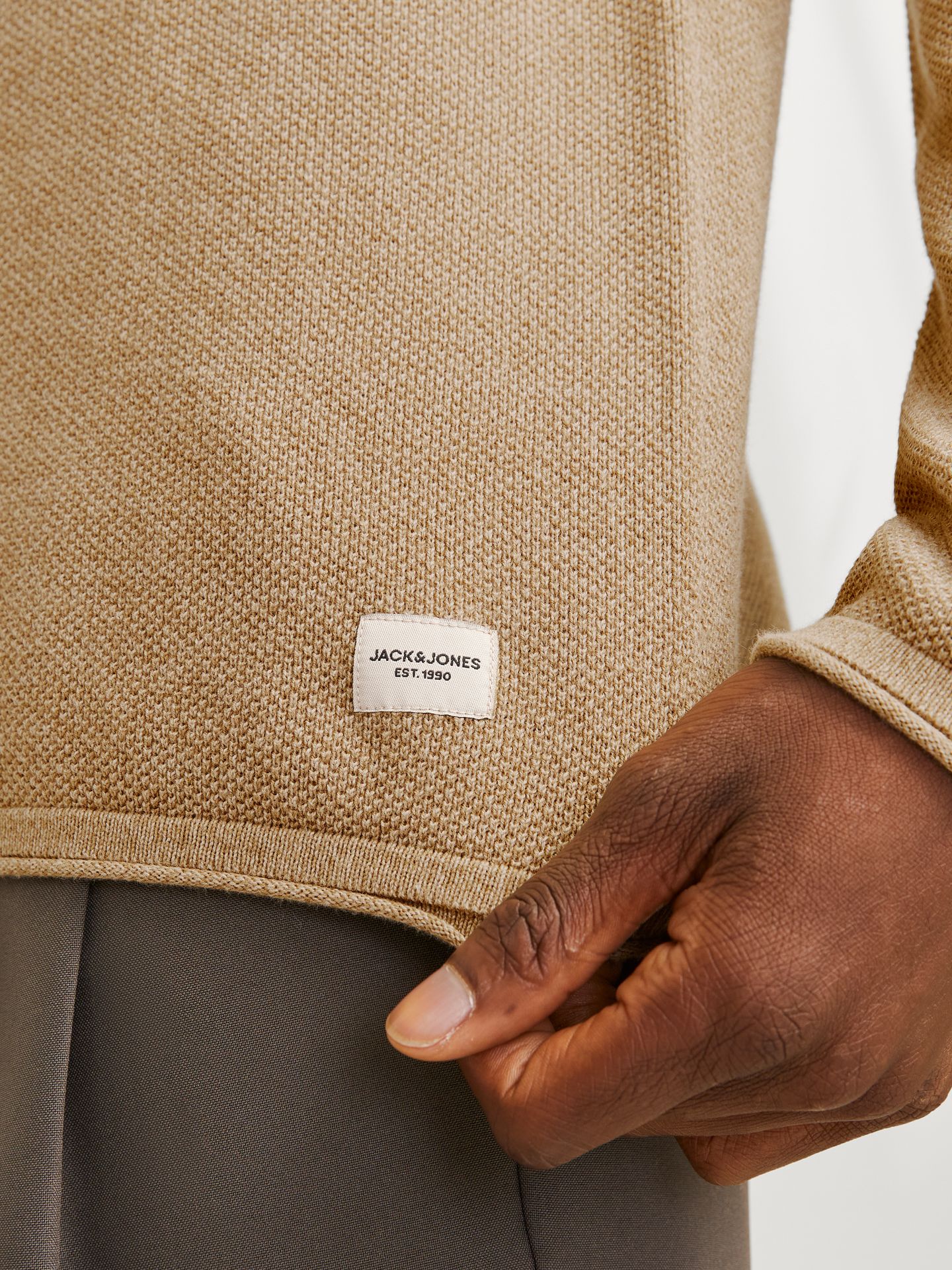 Jack & Jones JJEHILL KNIT CREW NECK NOOS Coriander/Twist 2900152529054