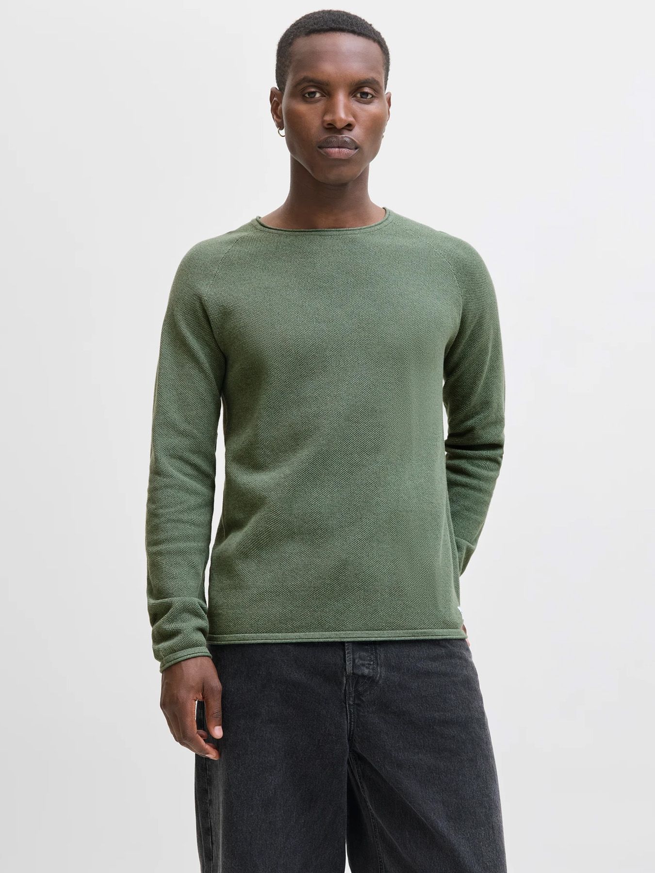 Jack & Jones JJEHILL KNIT CREW NECK NOOS Laurel Wreath/Twist 00104944-EKA26011400003036